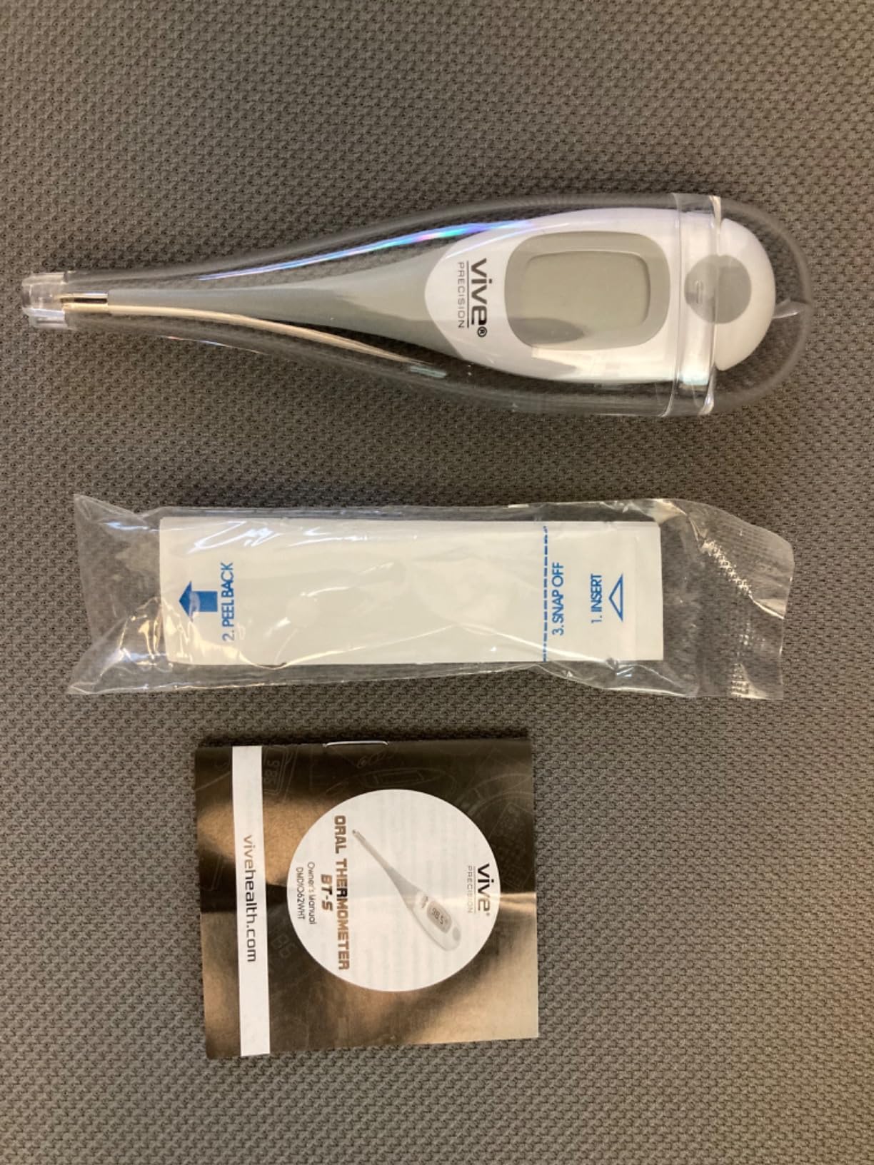 Vive Precision Smart Oral Thermometer - Approved Medical Grade Body Temperature Reader for Adults, Babies - Digital Fever Monitor with App for Home Use customer photo 1