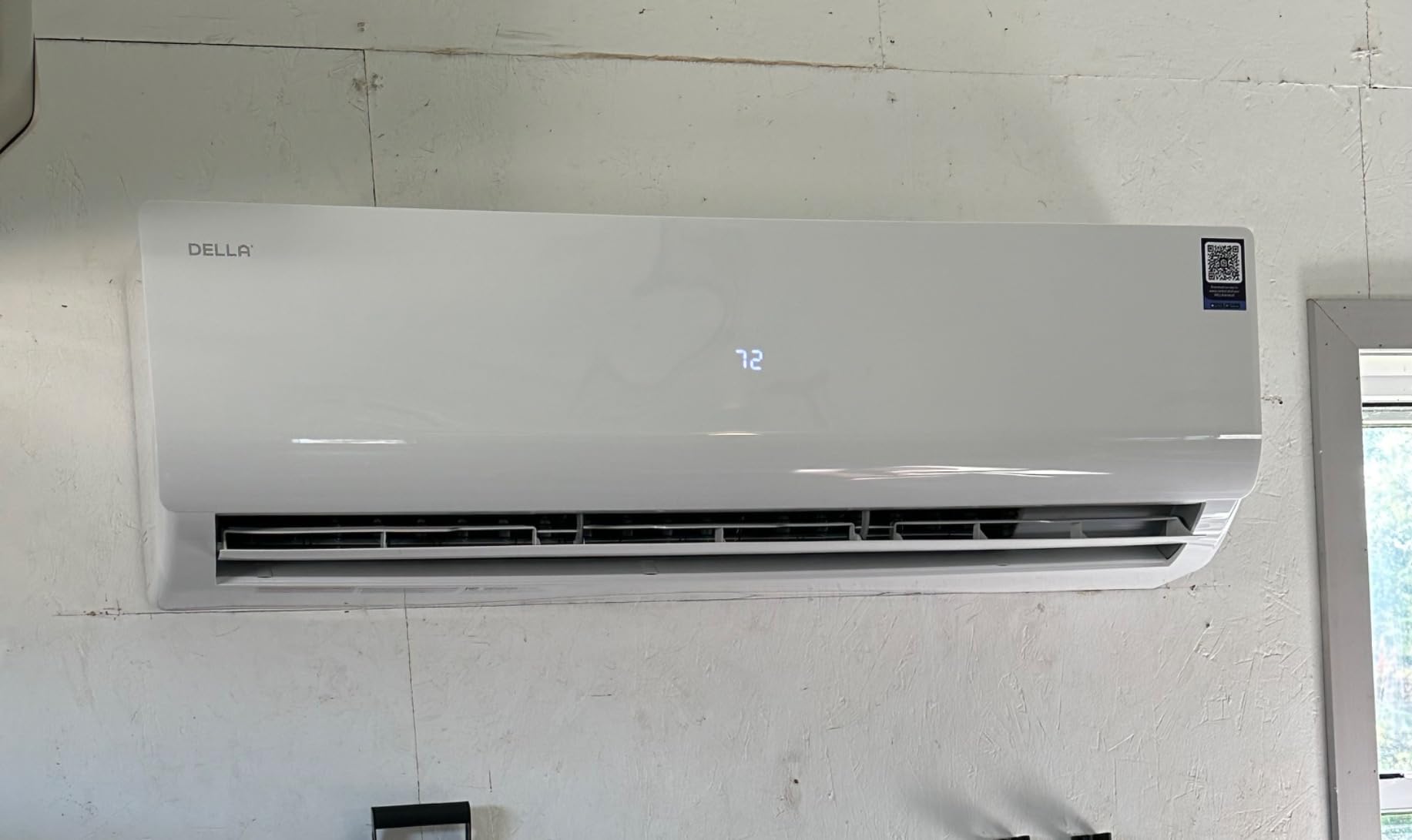 DELLA Vario Series 12000 BTU Mini Split Air Conditioner Work with Alexa with 1 Ton Pre-Charged Heat Pump Ductless Inverter System, 23 SEER2, Cools Up to 550 Sq. Ft,16.4ft Installation Kit Included customer photo 2
