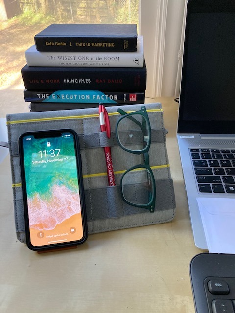 Beblau FOLD Portable Tech Organizer attachable to your Devices | Desk Sleeve | Gadget case | Working from Home Essentials customer photo 2