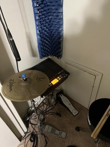 PD705 Drum Pad Sample Multipad Portable Electric Drum Set for Drummers, With 9 Velocity Sensitive Drumming Pads, 592 Percussion Sounds, Support USB/MIDI In Out/AUX customer photo 1