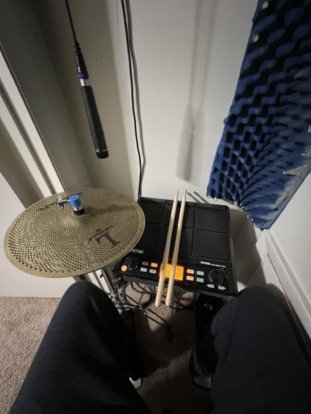 PD705 Drum Pad Sample Multipad Portable Electric Drum Set for Drummers, With 9 Velocity Sensitive Drumming Pads, 592 Percussion Sounds, Support USB/MIDI In Out/AUX customer photo 2