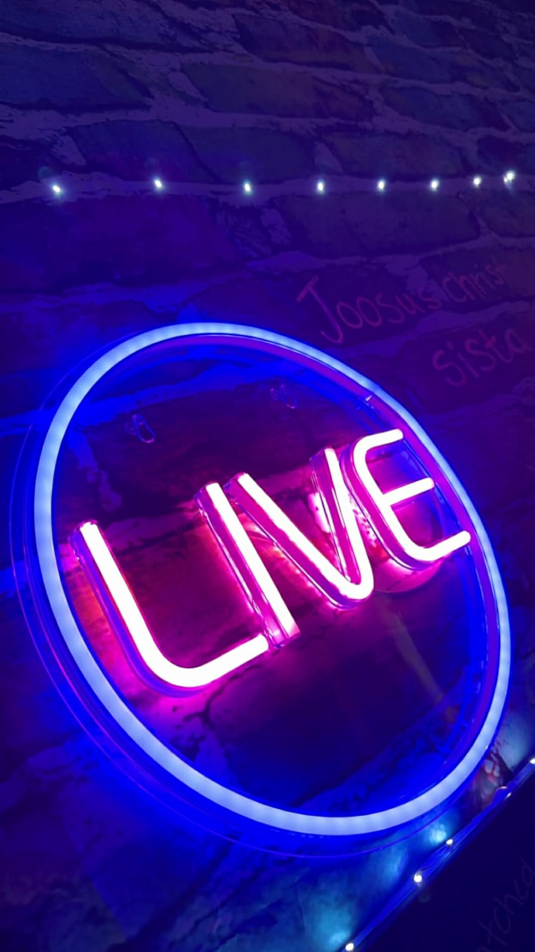 Lumoonosity Live Neon Sign - Blue&Pink LED On Air Light for Streamers/Influencers/Gamers - Streaming/Recording Live Neon Signs for Studio, Game Room, Bedroom customer photo 2