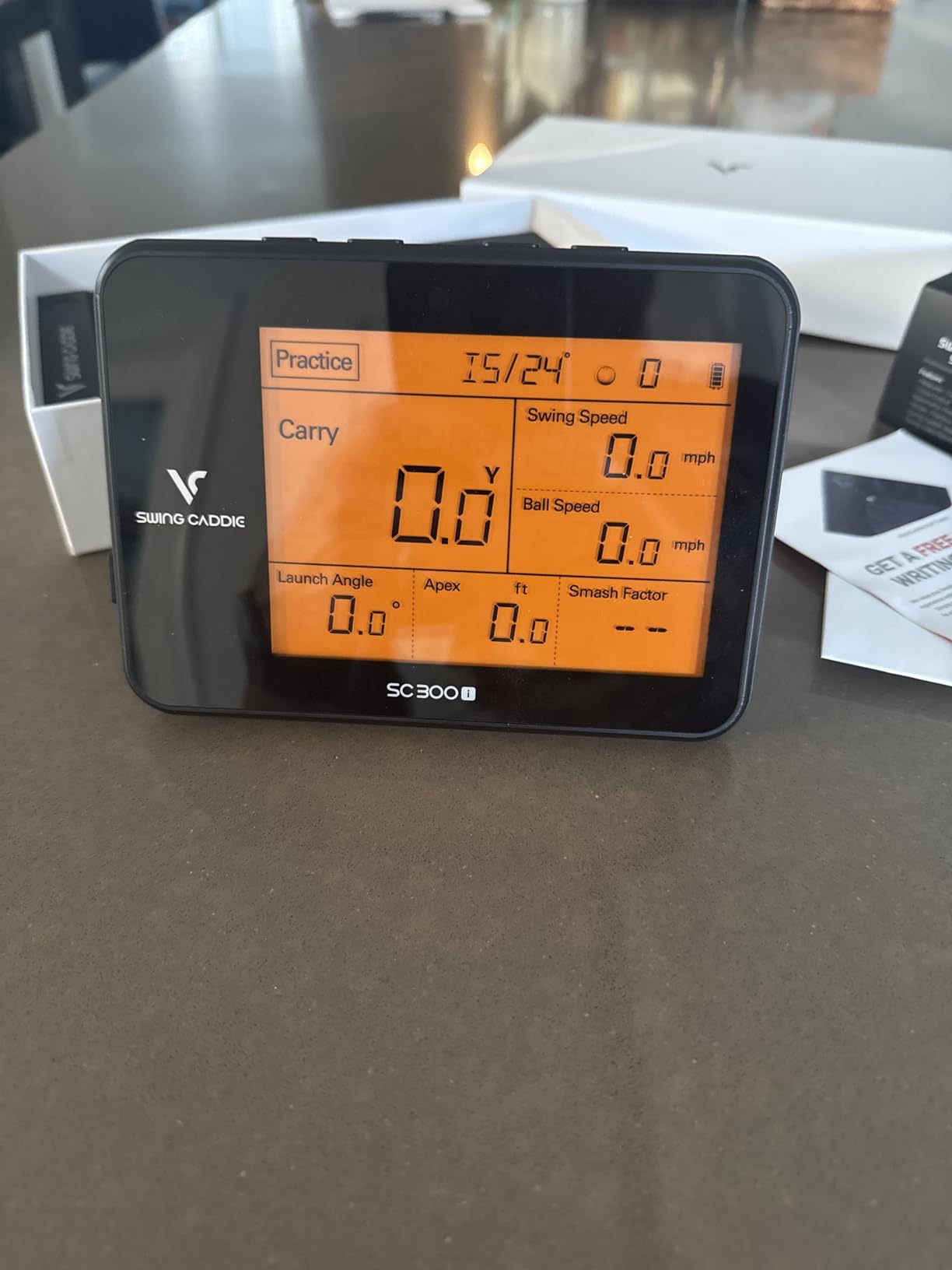 Portable Golf Launch Monitor and Swing Analyzer with Real-Time Shot Data Tracking - Ideal Golf Swing Trainer/Training Equipment customer photo 2