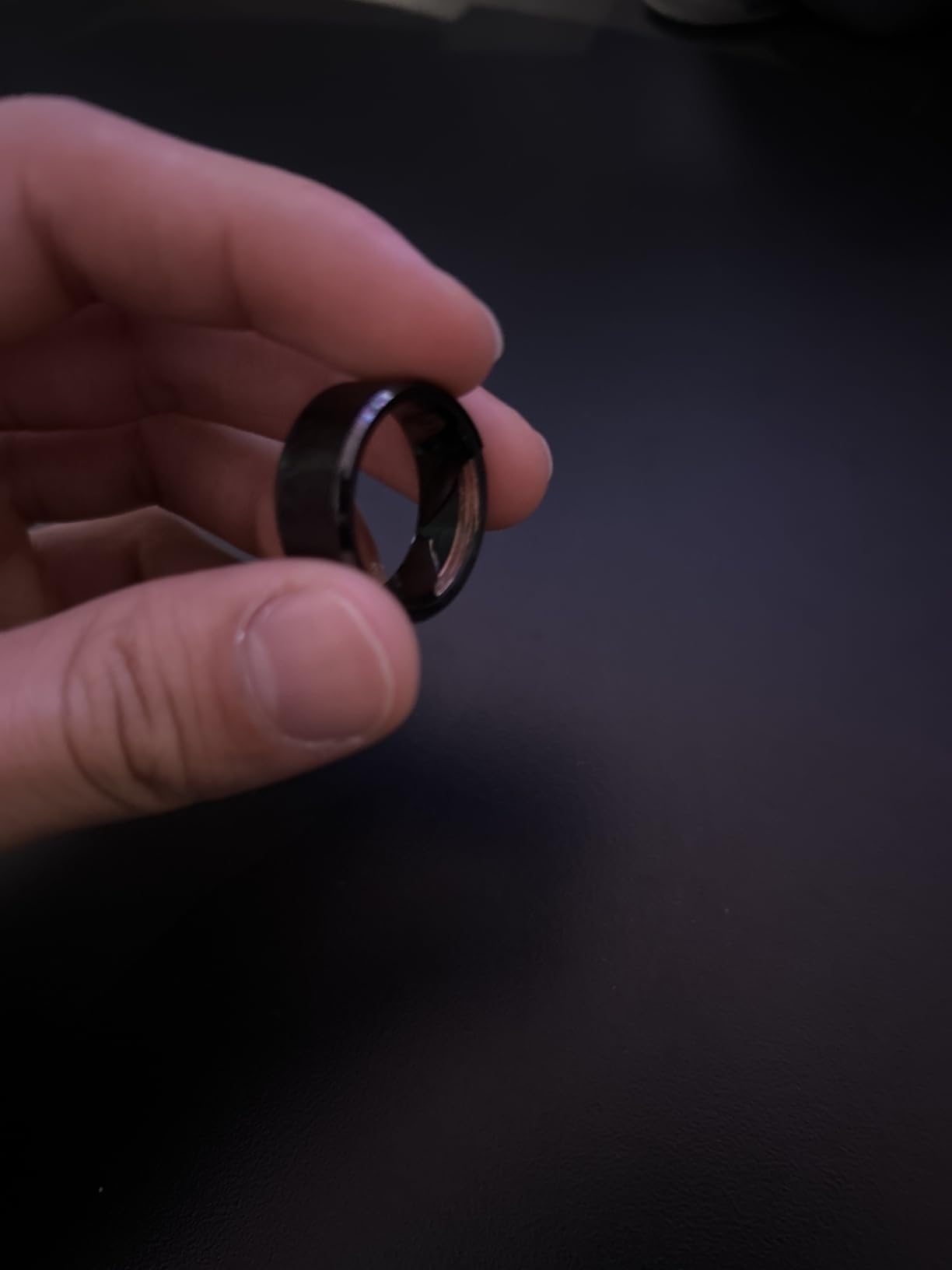 Waterproof Ceramic NFC Ring, NFC Forum Type 2 215 496 bytes Chip Universal for Mobile Phone, All-round Sensing Technology Wearable Wide Surface Fashion Ring customer photo 2