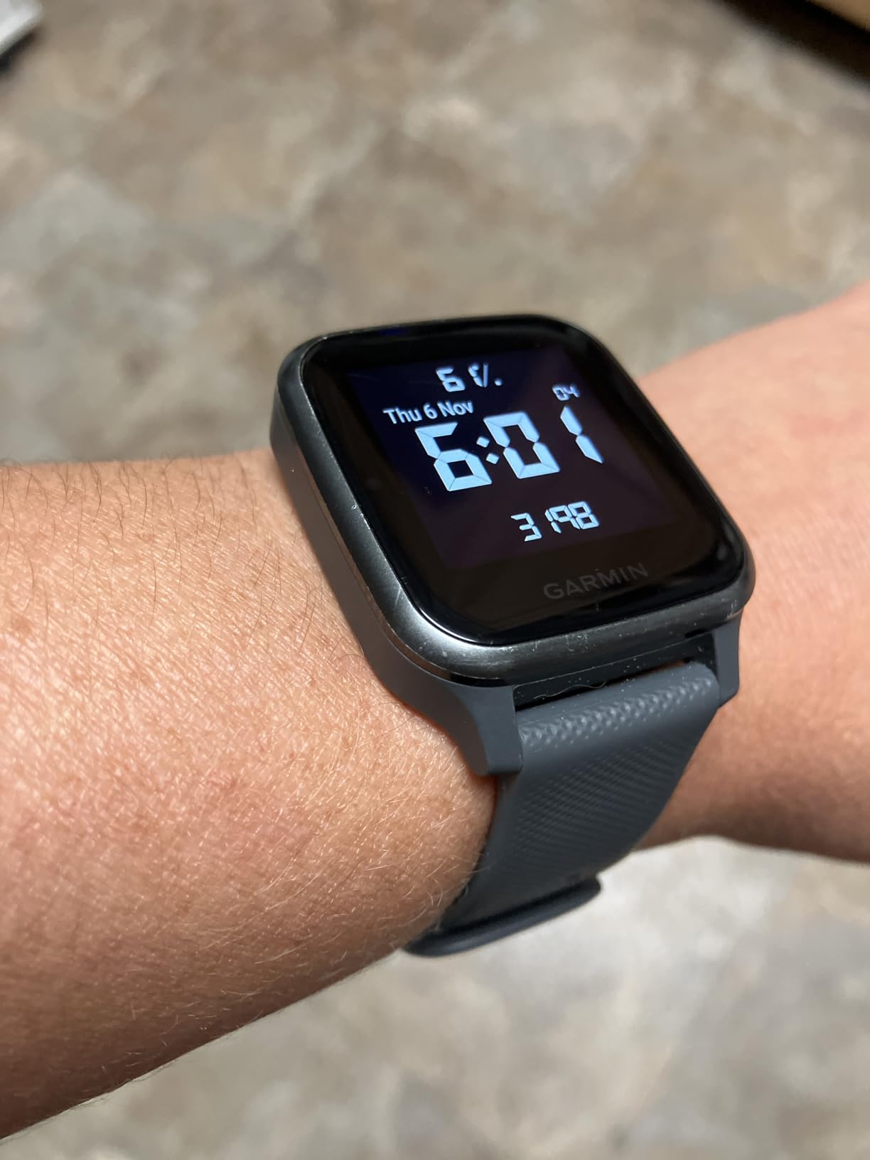 Garmin Venu Sq, GPS Smartwatch with Bright Touchscreen Display, Up to 6 Days of Battery Life, Slate (Renewed) customer photo 1