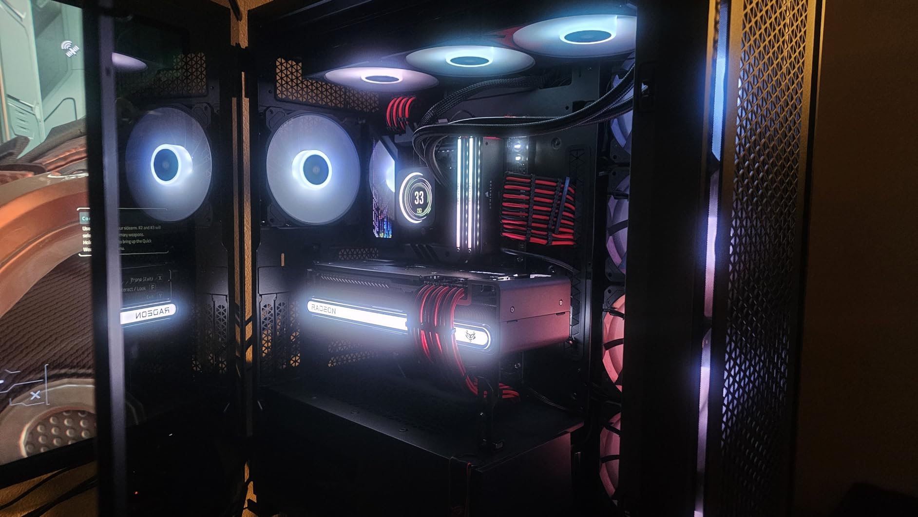 CORSAIR 7000D Airflow Full-Tower ATX PC Case - High-Airflow Front Panel, Spacious Interior, Easy Cable Management, 3X 140mm AirGuide Fans, Black customer photo 1