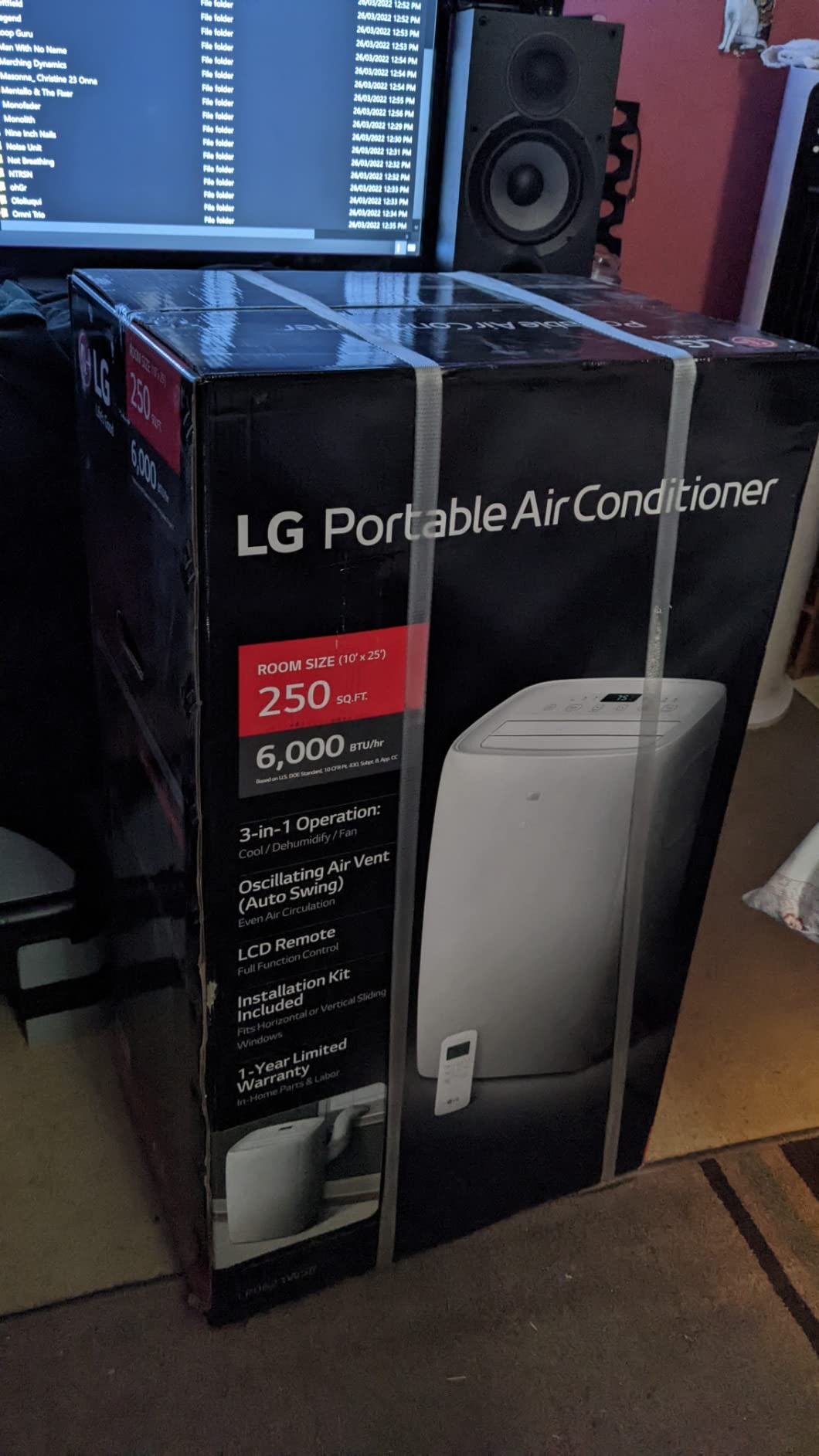 LG 6,000 BTU (DOE) / 8,000 BTU ASHRAE Portable Air Conditioner customer photo 2