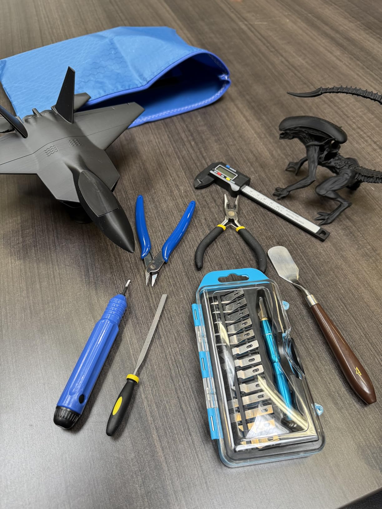 45 Pieces 3D Printer Tools Kit, 3D Printing Accessory Includes Deburring Tool, Digital Caliper, Art Knife Set, Tube Cutter, Storage Bag Suitable for 3D Print Removing, Cleaning, Finishing customer photo 1