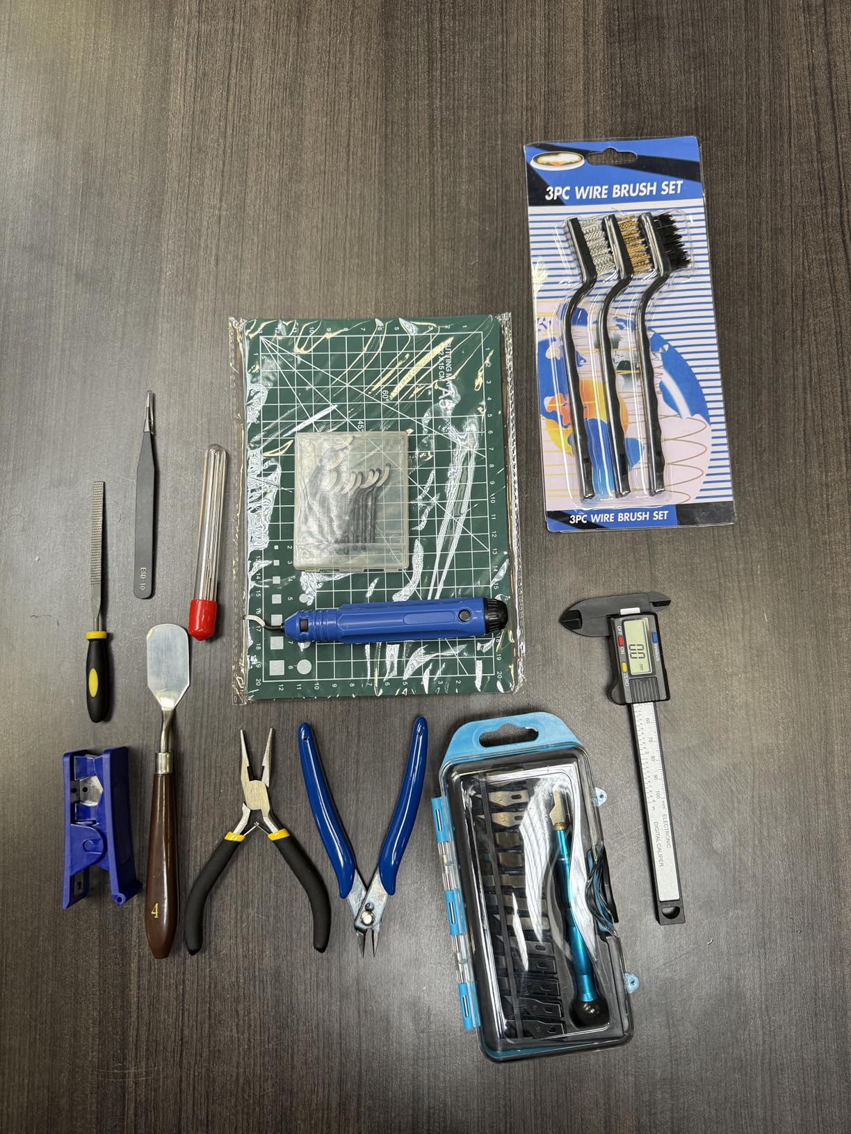 45 Pieces 3D Printer Tools Kit, 3D Printing Accessory Includes Deburring Tool, Digital Caliper, Art Knife Set, Tube Cutter, Storage Bag Suitable for 3D Print Removing, Cleaning, Finishing customer photo 2