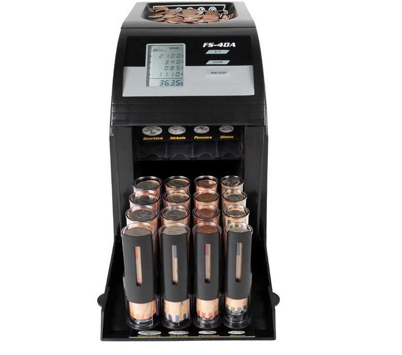 Royal Sovereign 4 Row Electric Coin Counter/Sorter with Patented Anti-Jam Technology & Digital Counting Display (FS-44N), Black customer photo 2