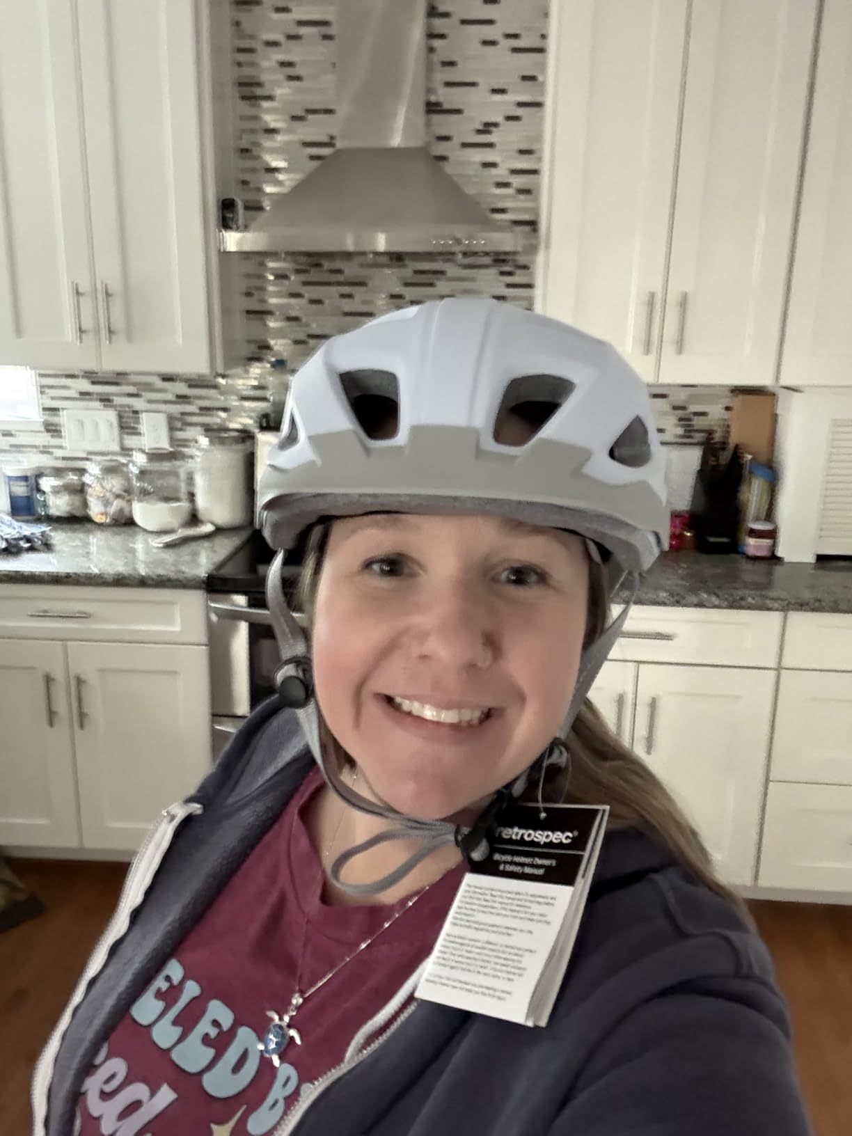 Retrospec Lennon Adult Bike Helmet with LED Safety Light Adjustable Dial & Removable Visor customer photo 2