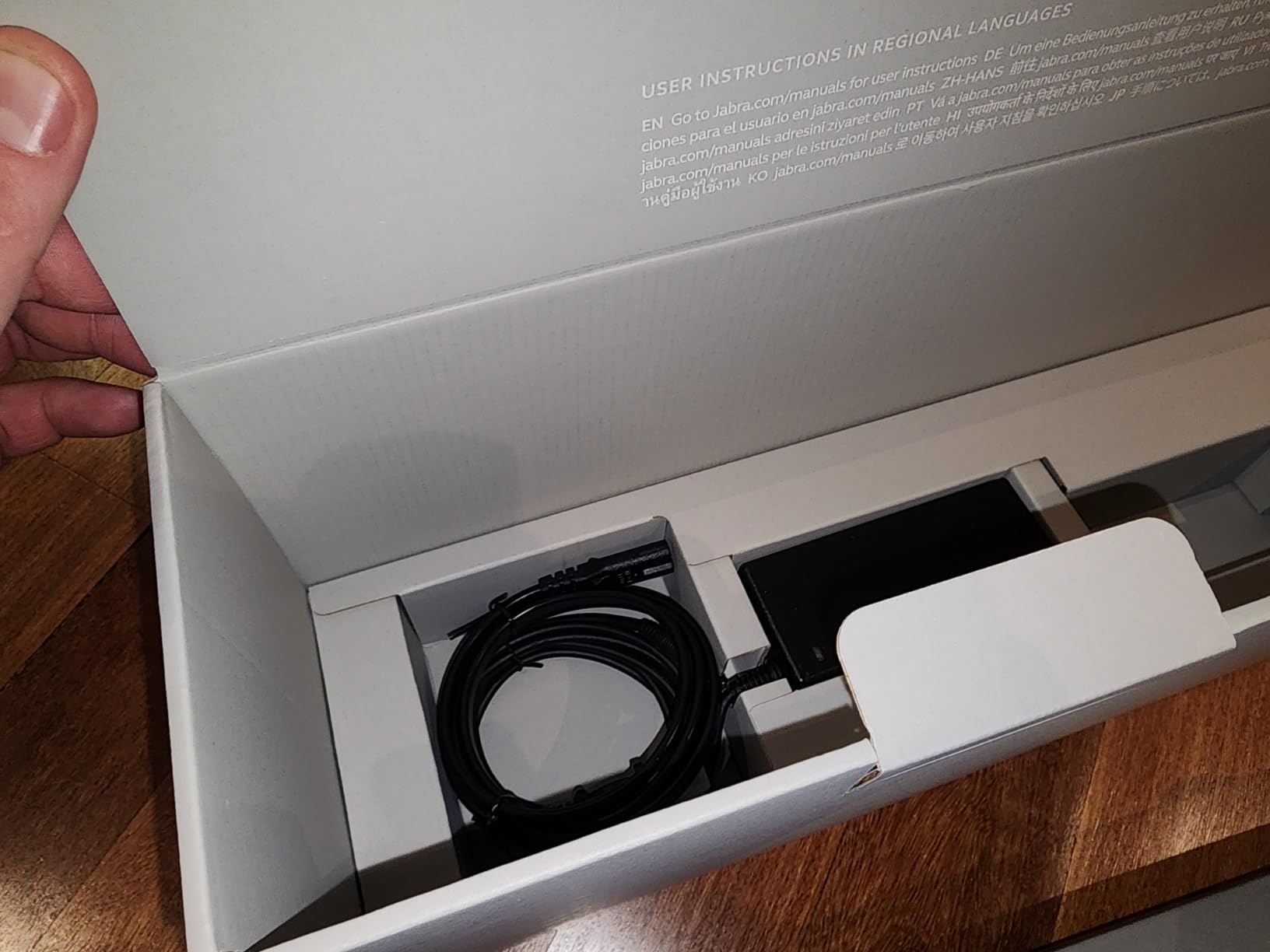 Jabra PanaCast 50 - Intelligent 180° Panoramic-4K Meeting Room Video Camera - Inclusive Video Conferencing Camera with Full Coverage, Easy to Set-Up Wide Angle Webcam with Microphones - Black customer photo 1