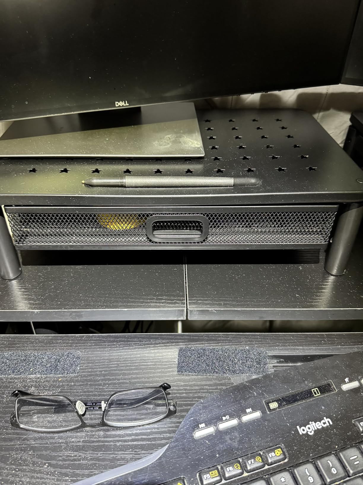 Zimilar 2 Pack Monitor Stand Riser with Metal Drawer, 3 Height Adjustable Monitor Riser with Phone Holder for Printer, Laptop, Premium Metal Computer Monitor Stand with Storage for 2 Monitors customer photo 2