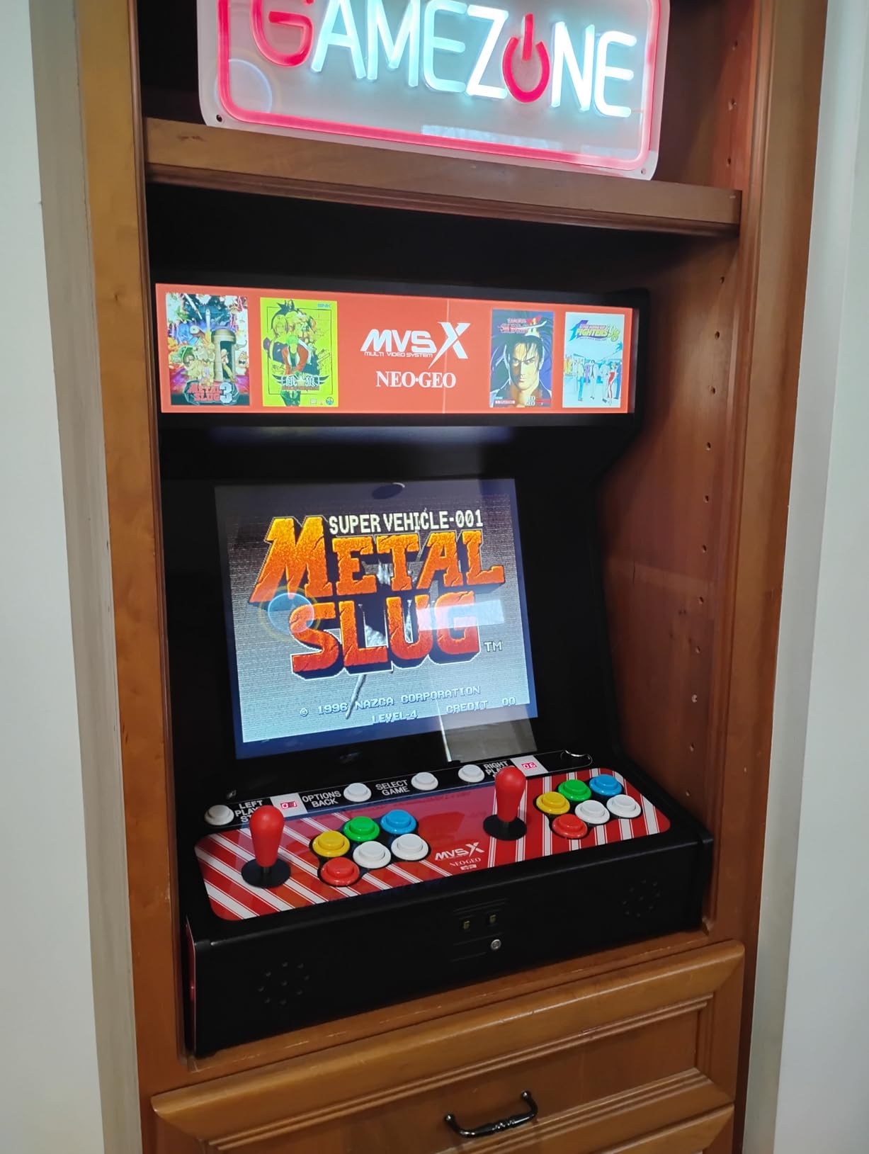 UNICO MVSX Home Arcade, Preloaded 50 SNK Licenced Retro Games, Support Two Players to Play Games Concurrently customer photo 1