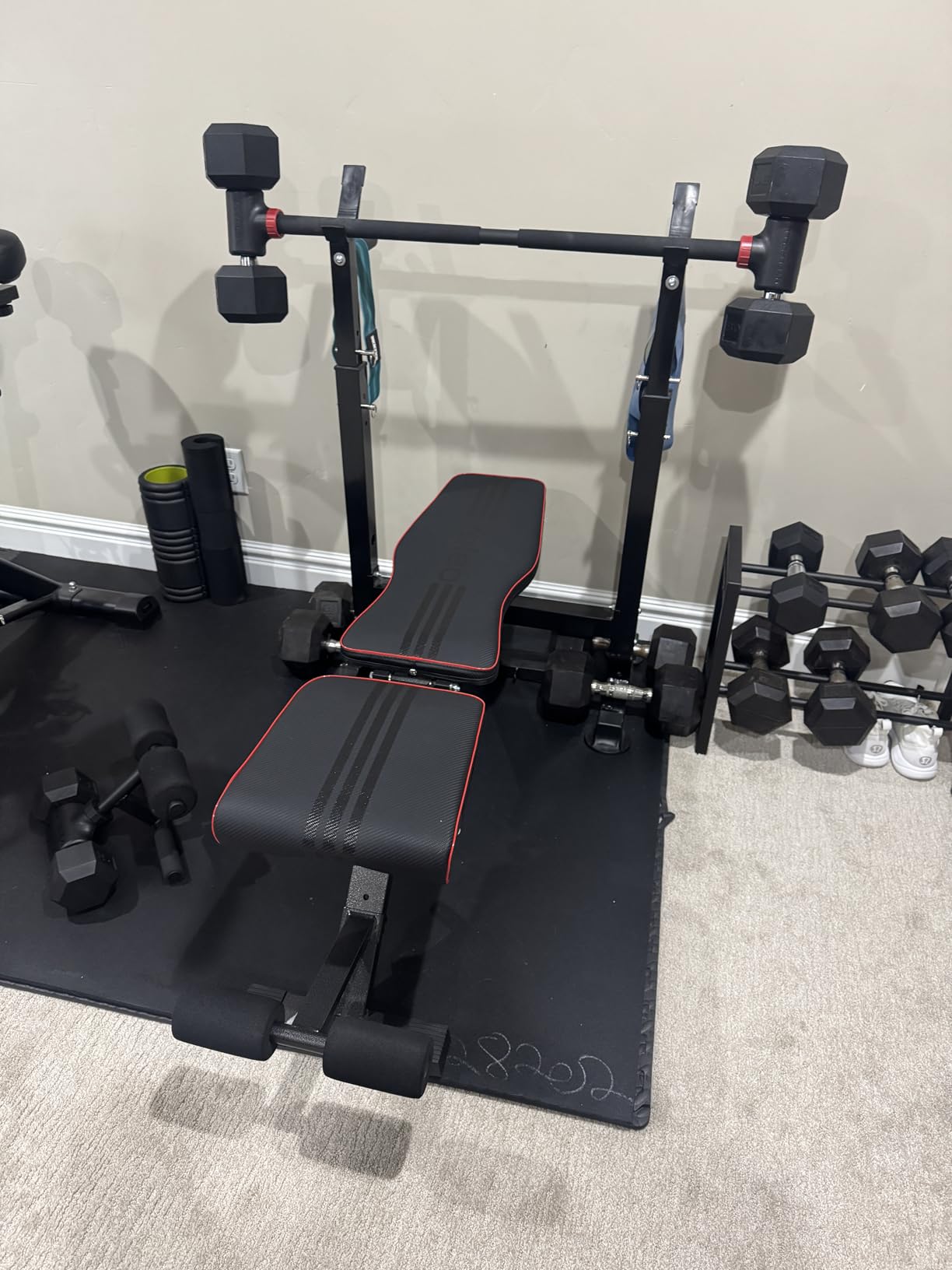 YOLEO Adjustable Weight Bench for Home Gym, ASTM-Certified 827LBS, 95% Pre-Assembled, Foldable Gym Bench with 84 Positions Incline Decline Flat, Wider Seat customer photo 1