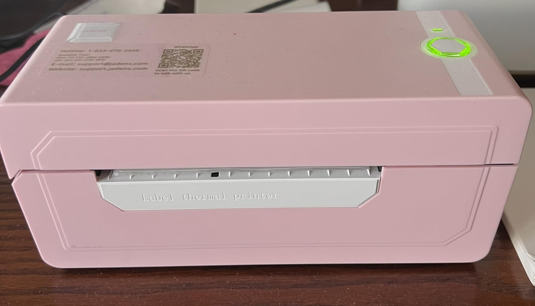 JADENS Bluetooth Thermal Shipping Label Printer - Wireless 4x6 Shipping Label Printer, Compatible with Android, iPhone, Windows & Mac, Widely Used for Amazon, Shopify, Etsy, USPS customer photo 1