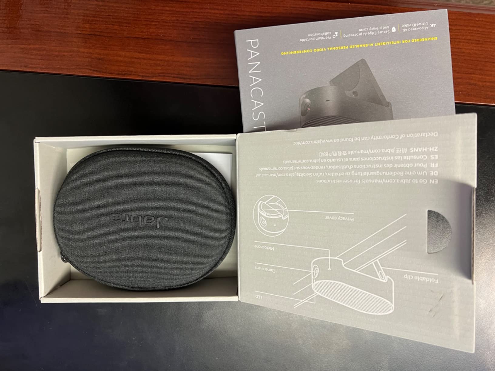 Jabra PanaCast 20 Conferencing Camera - Flexible Plug & Play Personal Video Solution Computer Webcam with AI-Powered 4K Ultra-HD, Intelligent Zoom, and Lighting Optimization - Black customer photo 2