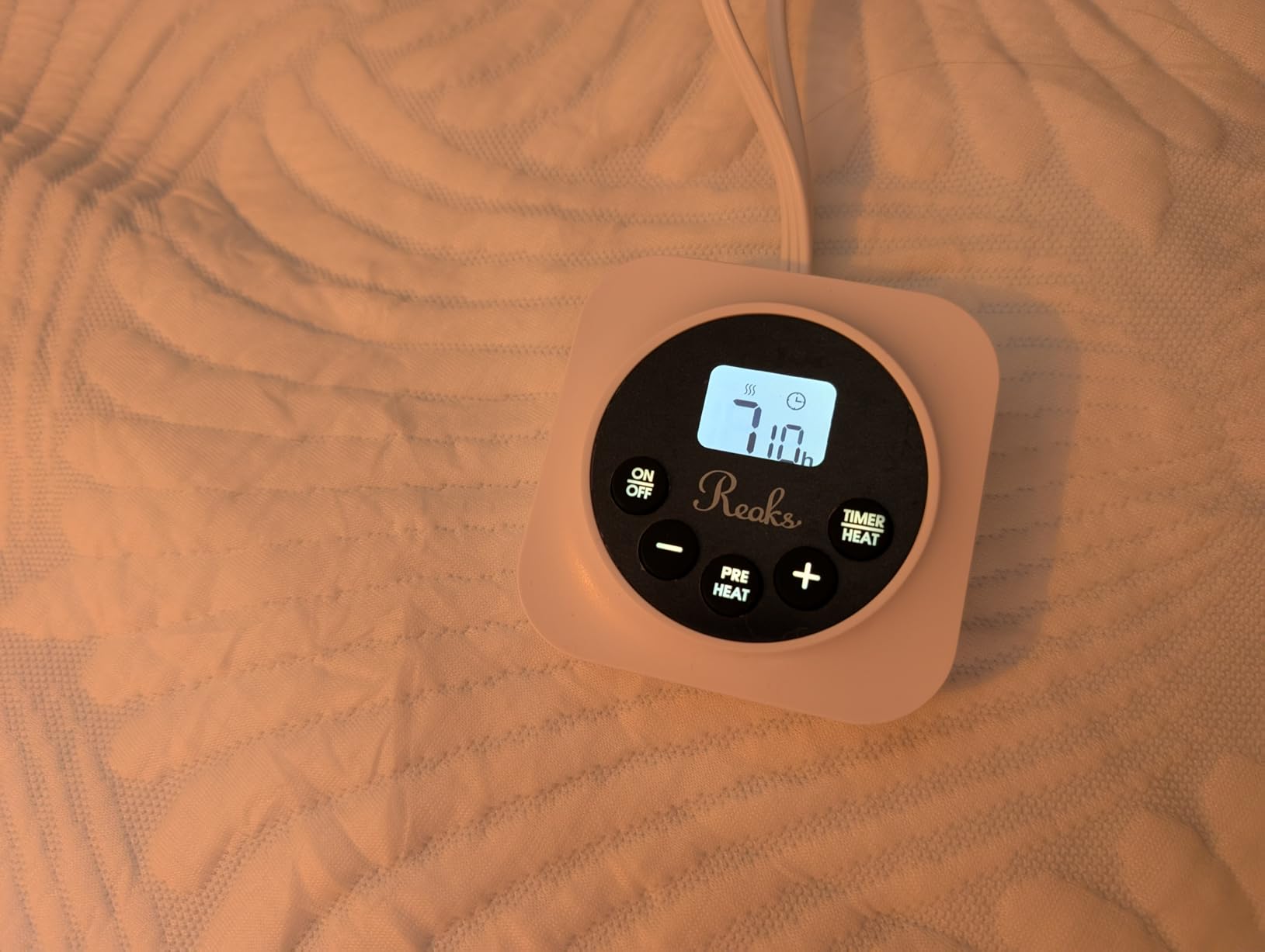 Queen Size Electric Heated Mattress Pad - Bed Warmer with Memory & Preheat Functions, 12 Heat Settings Dual Control for 1-12 Hours Auto Off, Lighted Button customer photo 1