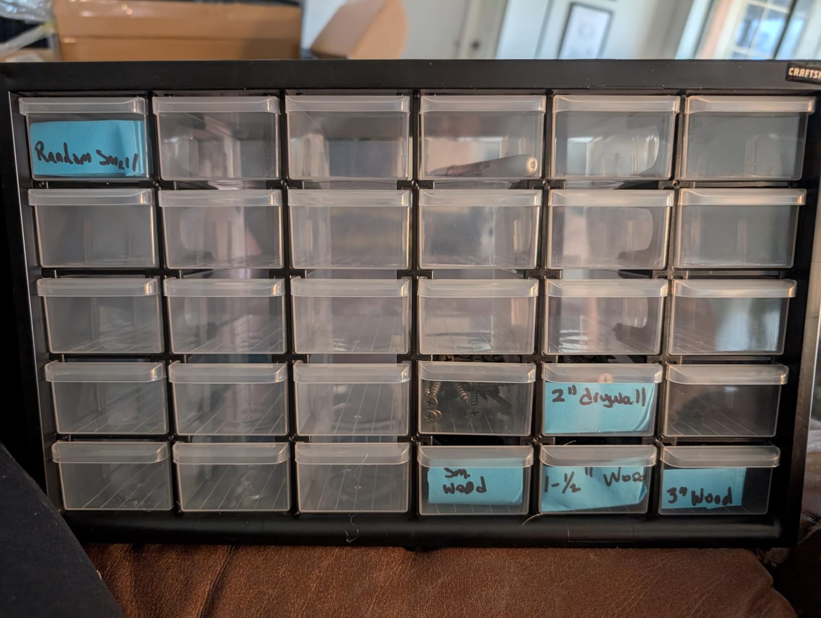 CRAFTSMAN Storage Organizer, 30 Small Drawer Modular Storage System, Easily Stackable (CMST40730), Plastic, Black, White customer photo 2