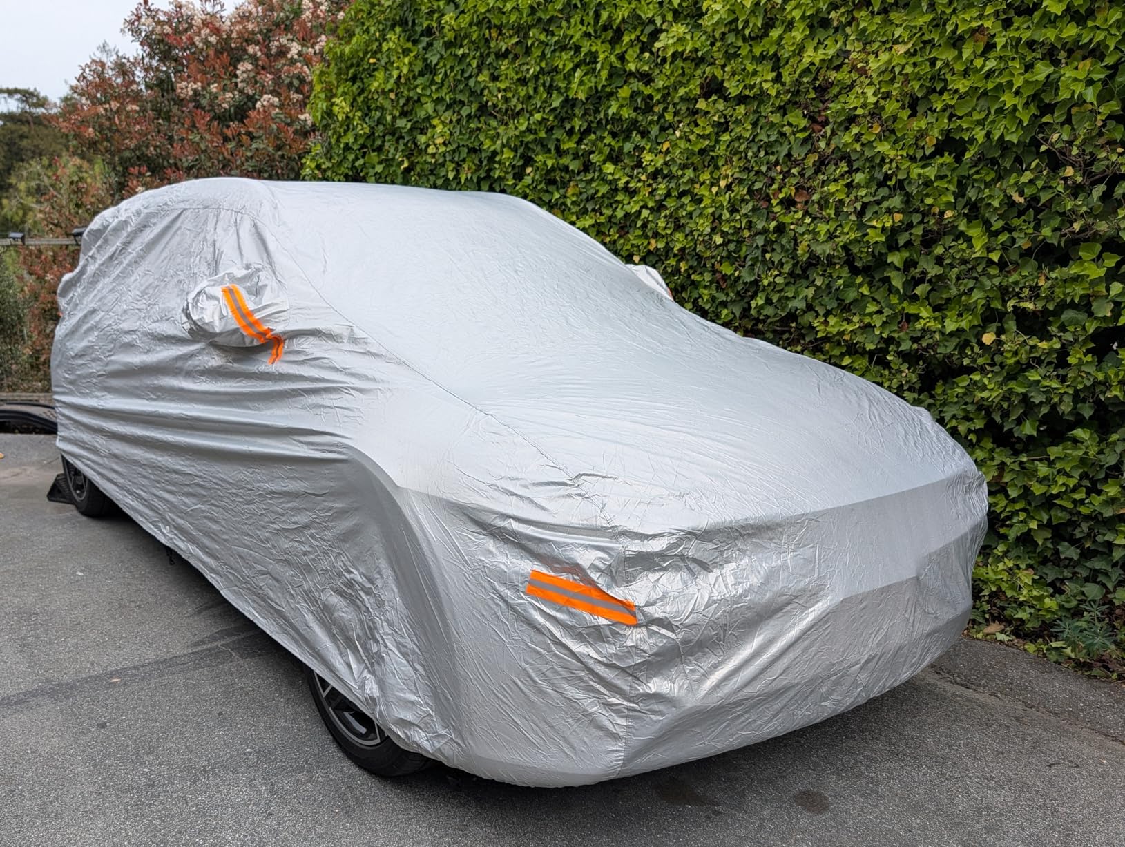 EzyShade 10-Layer Car Cover Waterproof All Weather - See Vehicle Size-Chart - Car Covers for Automobiles & Car Snow Cover - Full Exterior Covers - Winter Rain Sun SUV Sedan. Size A4 (See SizeChart) customer photo 1