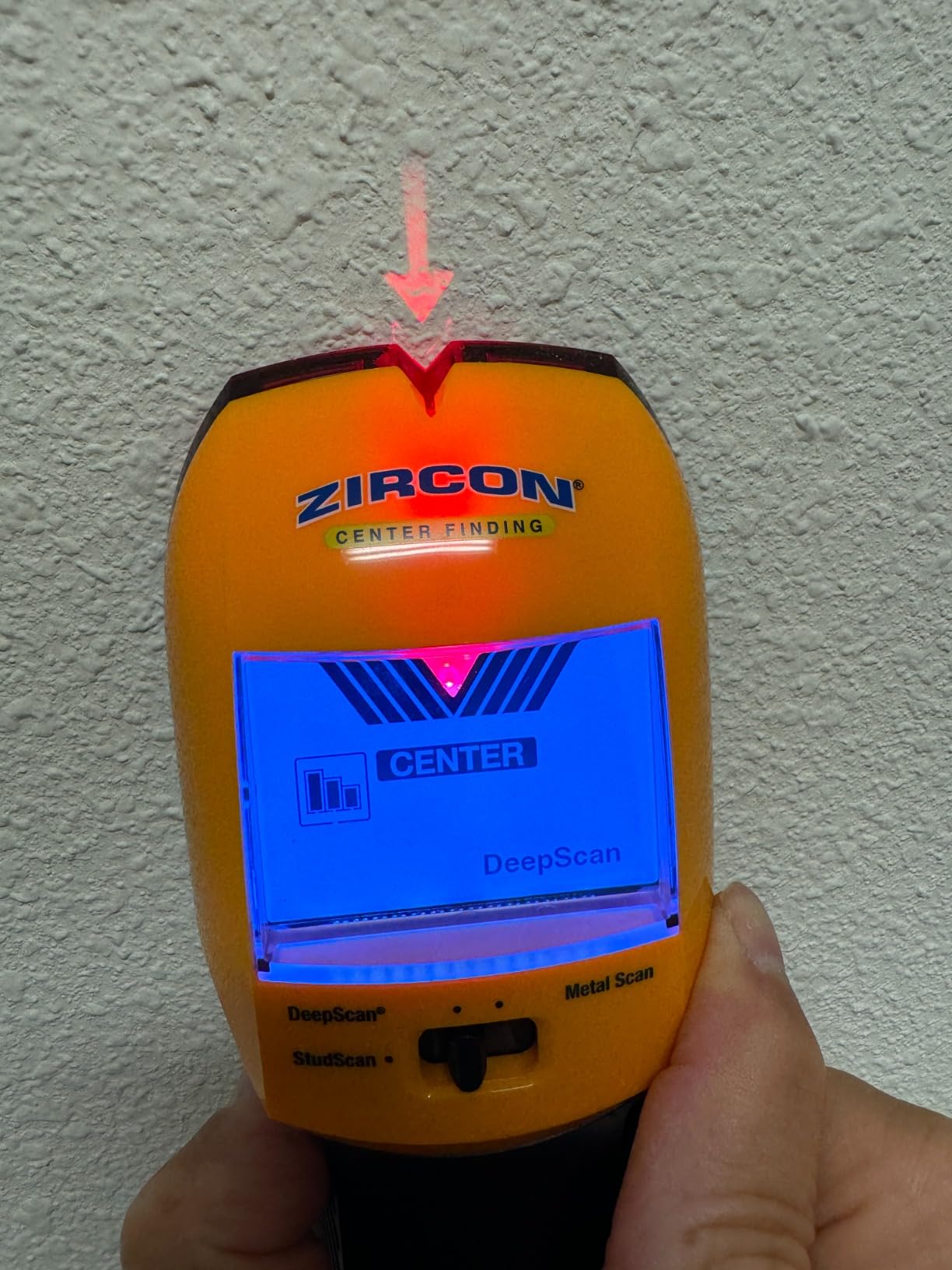 Zircon MultiScanner A200 - Electronic Wall Scanner Stud Finder & Metal Detector with Live AC Wire Detection, SpotLite Pointer, ACT Auto-Correcting Technology customer photo 1