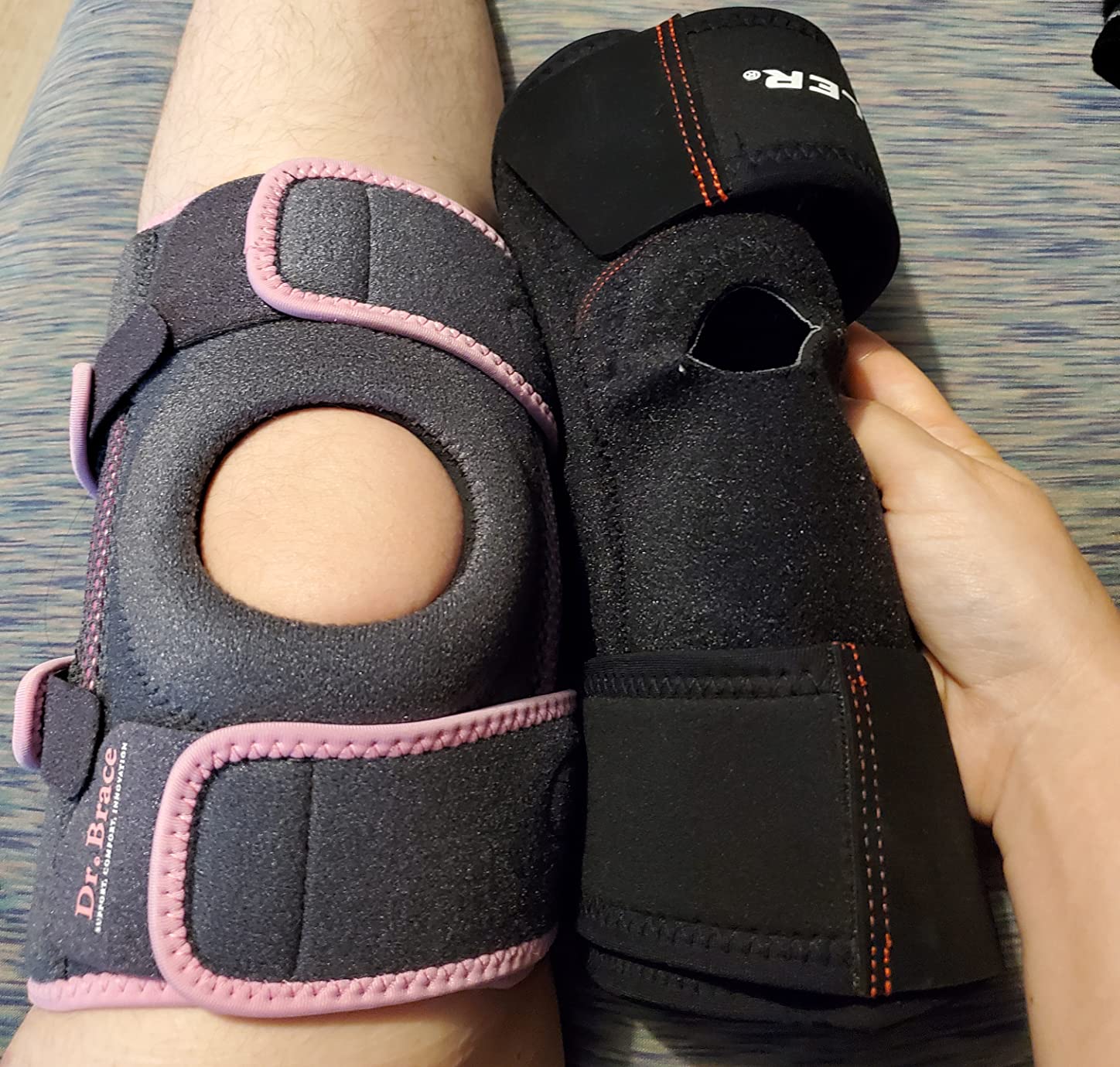 DR. BRACE ELITE Knee Brace with Side Stabilizers & Patella Gel Pads for Maximum Knee Pain Support and fast recovery for men and women customer photo 2