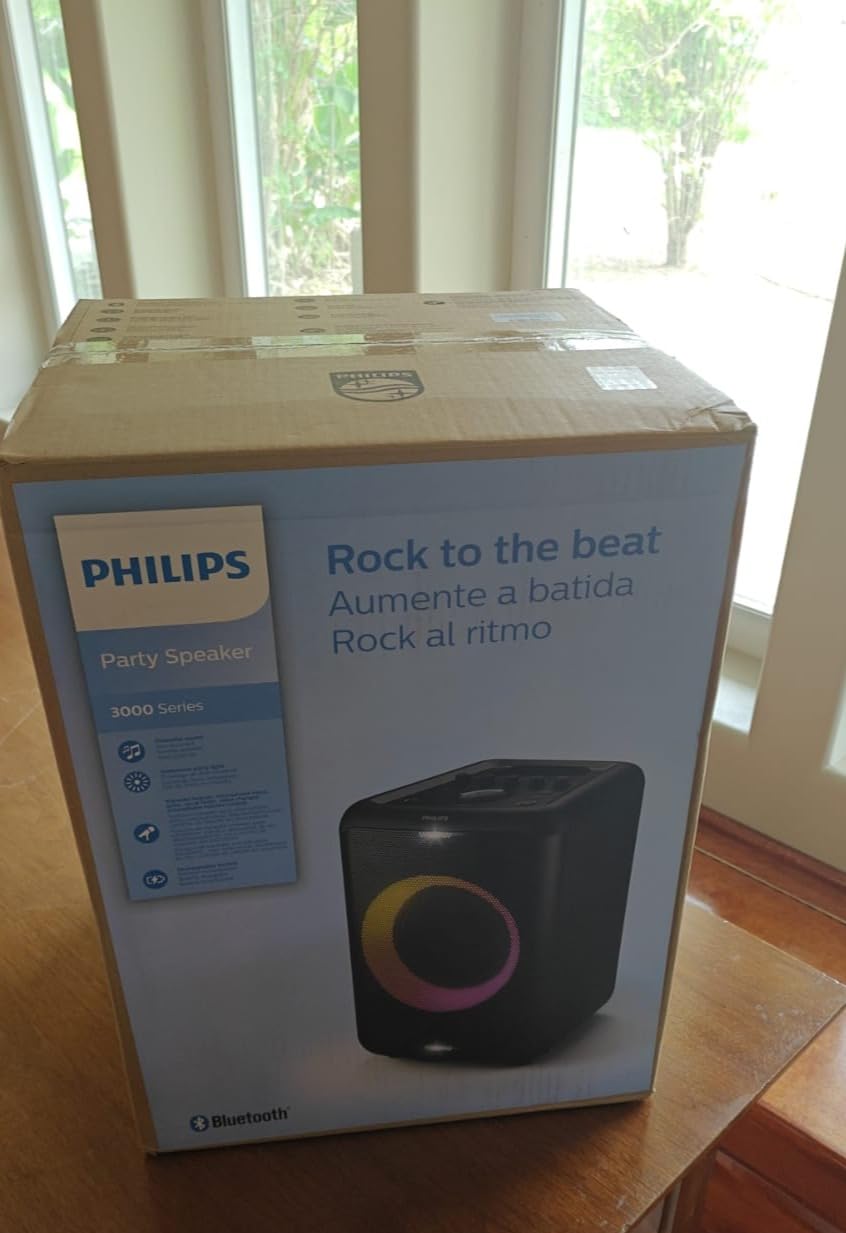 Philips X5206 Bluetooth Party Speaker - 14 Hours Play Time, Deep Bass, Party Lights, Karaoke Effects, Mic & Guitar Input, 80W Max Power customer photo 1