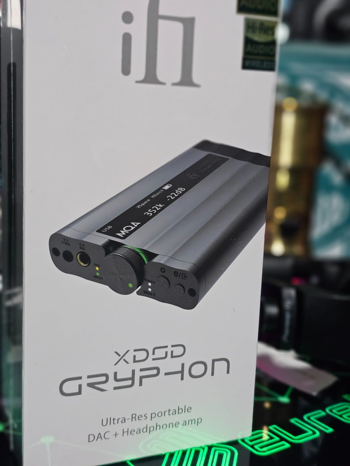 iFi xDSD Gryphon - Ultra-Res Portable Balanced DAC & Headphone Amplifier - INPUTS: Bluetooth 5.1 / USB-C/S-PDIF / 3.5mm SE / 4.4mm Bal customer photo 1