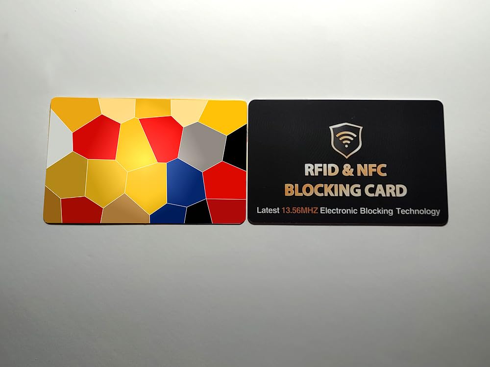 SaiTech IT 5 Pack RFID Blocking Card, One Card Protects Entire Wallet Purse, NFC Contactless Bank Debit Credit Card Protector ID ATM Guard Card Blocker customer photo 2