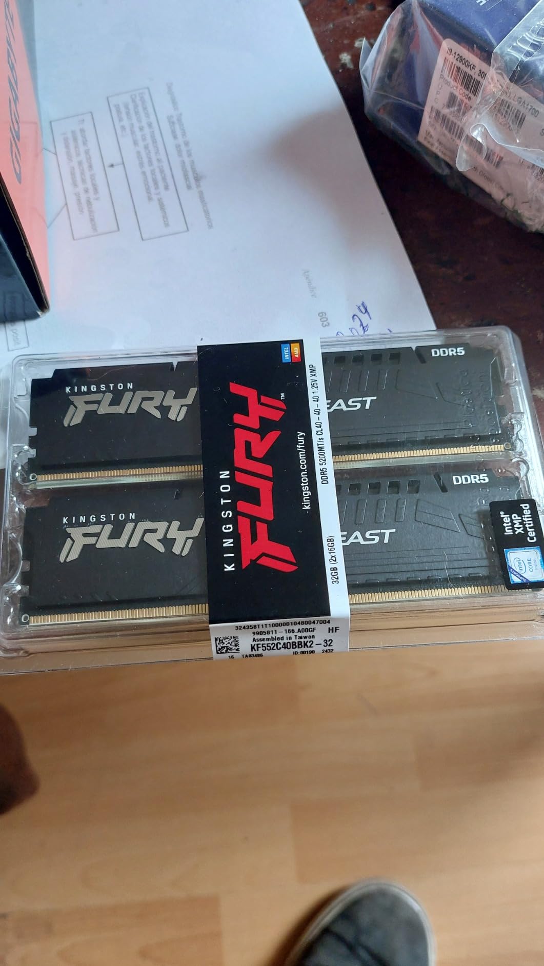 Kingston FURY Beast 32GB (2x16GB) 5200MT/s DDR5 CL40 Desktop Memory Kit - KF552C40BBK2-32 customer photo 1