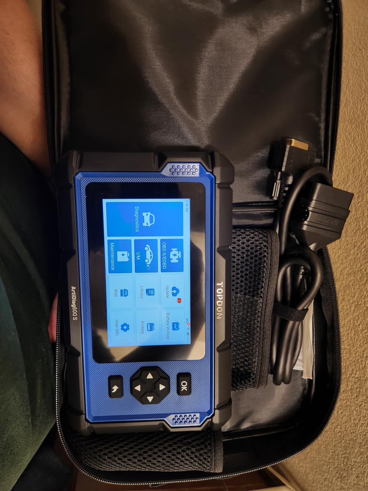 OBD2 Scanner TOPDON AD600S Scan Tool, Code Reader, Diagnostics Scanner for ABS/SRS/AT/Engine, 9 Reset Services, Oil/Brake/BMS/SAS/DPF/TPMS/ETS Reset/ABS Bleeding/Injector Coding customer photo 1