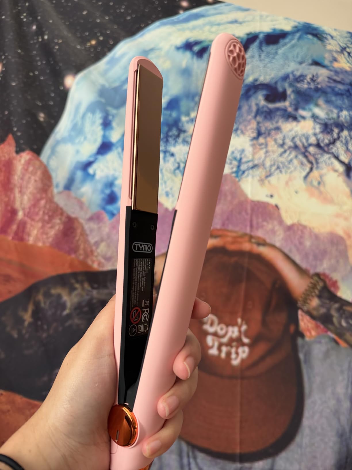 TYMO Flat Iron Hair Straightener and Curler 2 in 1 with 10s Fast Heating, 1 Inch Professional Titanium Straightening Curling Iron with 32 Adjustable Temp and Automatic Shut Off customer photo 2