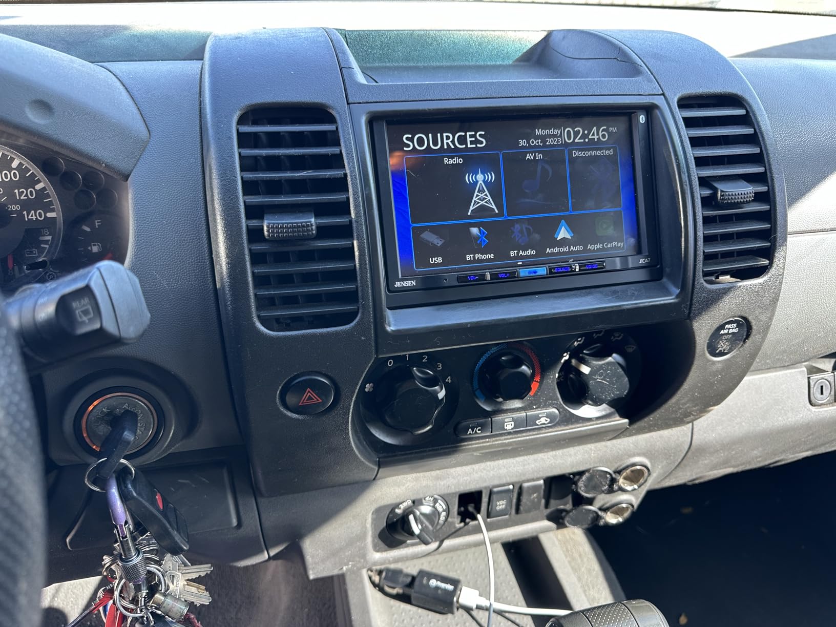 JENSEN J1CA7 7-inch Certified Apple CarPlay Android Auto | Double DIN Touchscreen Car Stereo Radio | Bluetooth Hands Free Calling & Music Streaming | Backup Camera Input | USB Playback & Charging customer photo 2