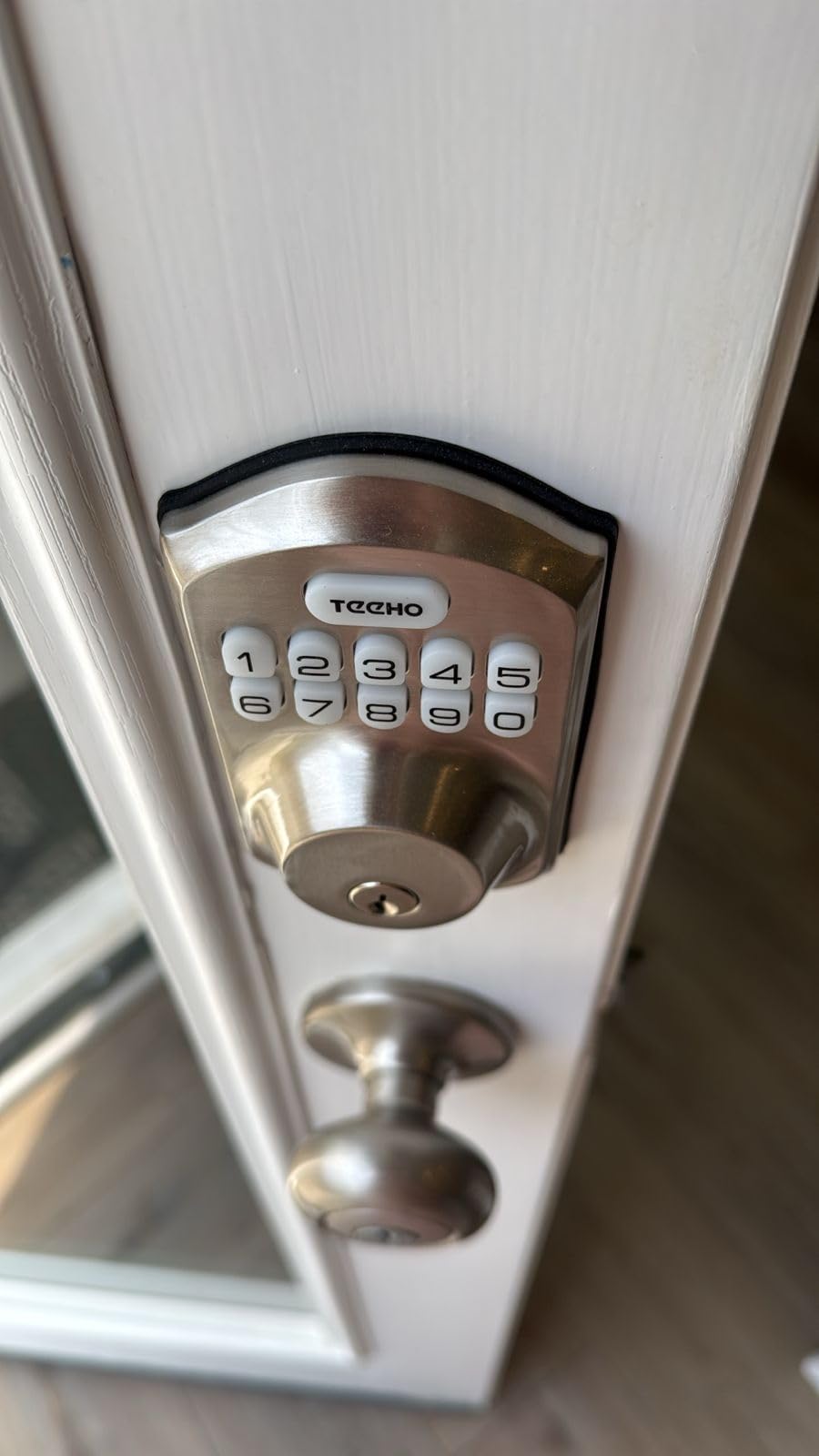 TEEHO TE001 Keyless Entry Door Lock with Keypad - Smart Deadbolt Lock for Front Door with 2 Keys - Auto Lock - Easy Installation - Matte Black customer photo 2