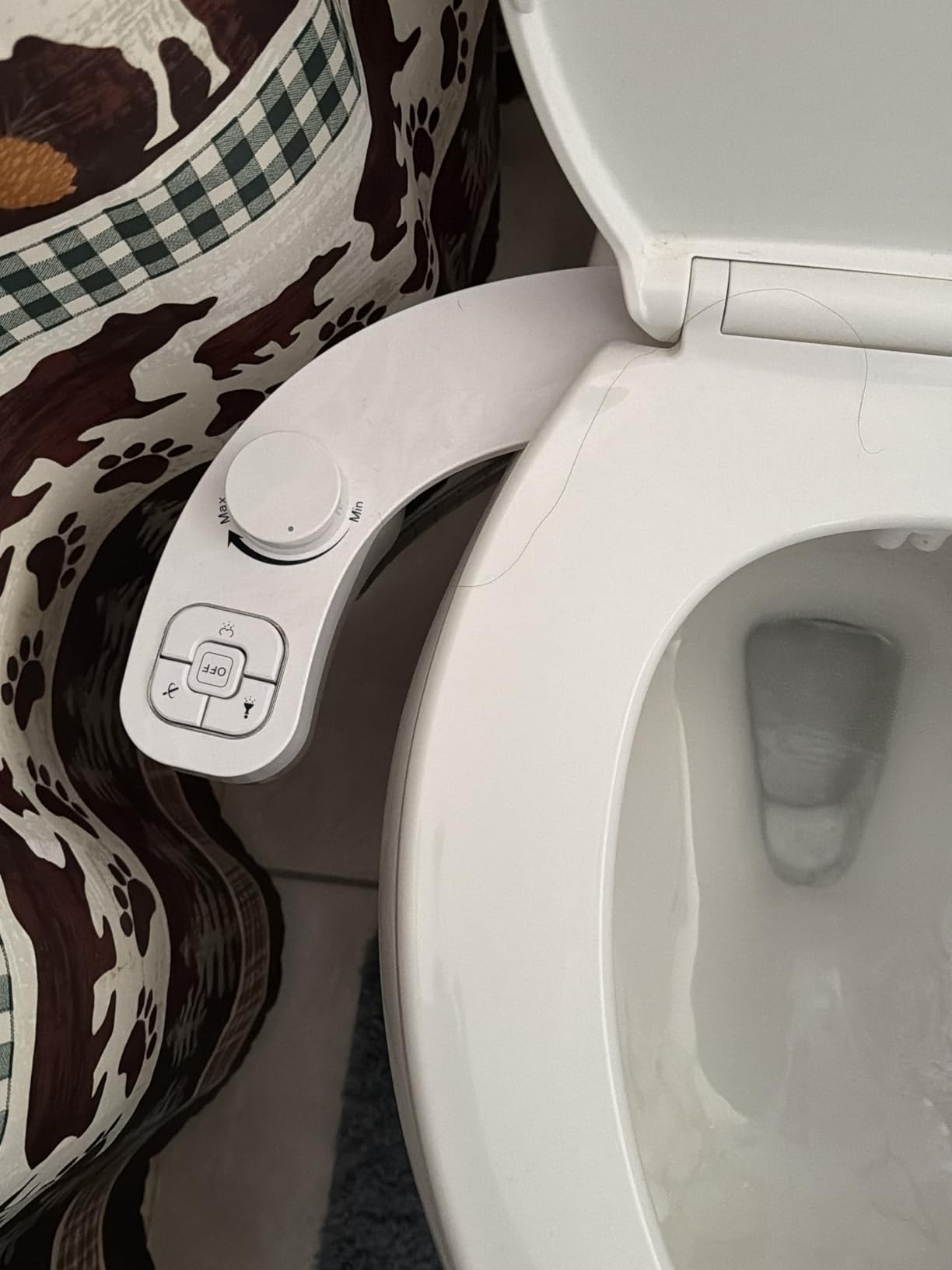 PIKETS Bidet Attachment for Toilet, Dual Nozzle (Frontal and Rear Wash) Non-Electric Fresh Water Toilet Seat Attachment with Nozzle Self Cleaning, Adjustable Water Pressure (Chrome Silver) customer photo 2