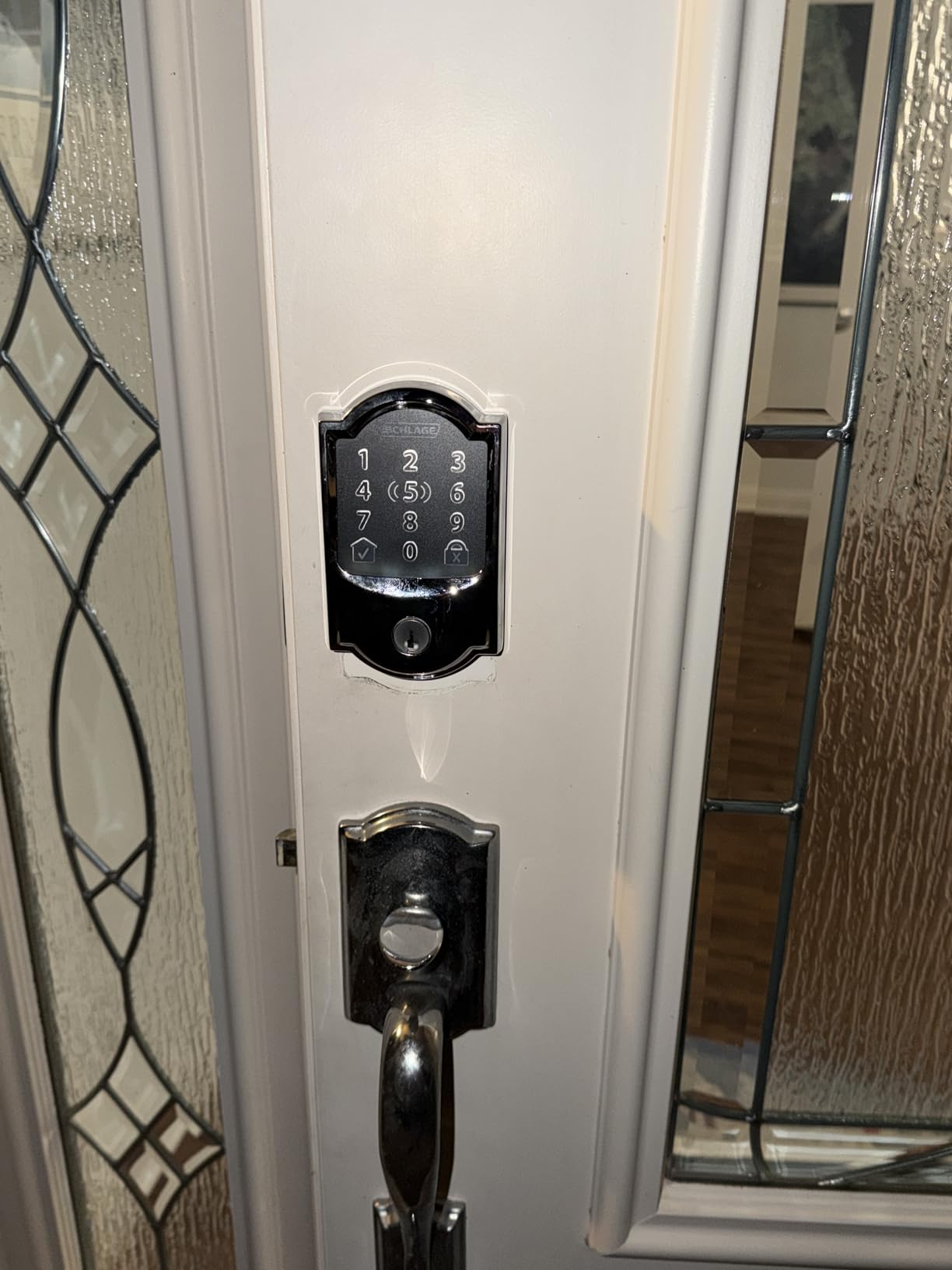 Schlage Encode Plus Smart Wi-Fi Lock for Front Door, Keyless Entry Deadbolt, Unlock with Apple Watch, Built-in WiFi and App Control, Easy Install, Alexa & Apple HomeKit Compatible, Matte Black customer photo 1