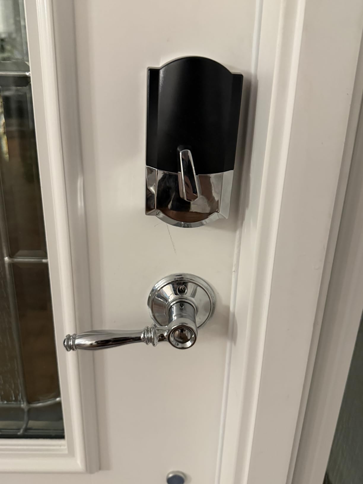 Schlage Encode Plus Smart Wi-Fi Lock for Front Door, Keyless Entry Deadbolt, Unlock with Apple Watch, Built-in WiFi and App Control, Easy Install, Alexa & Apple HomeKit Compatible, Matte Black customer photo 2