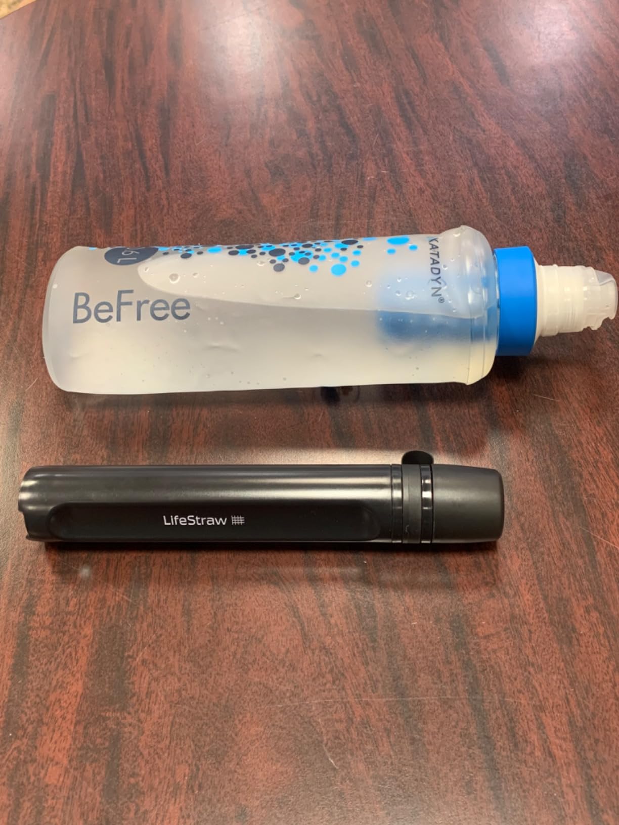 LifeStraw Peak Series - Personal Water Filter Straw for Backup Filtration, Emergency, Survival, and Ultralight Hydration, BPA-Free, Dark Mountain Gray customer photo 1