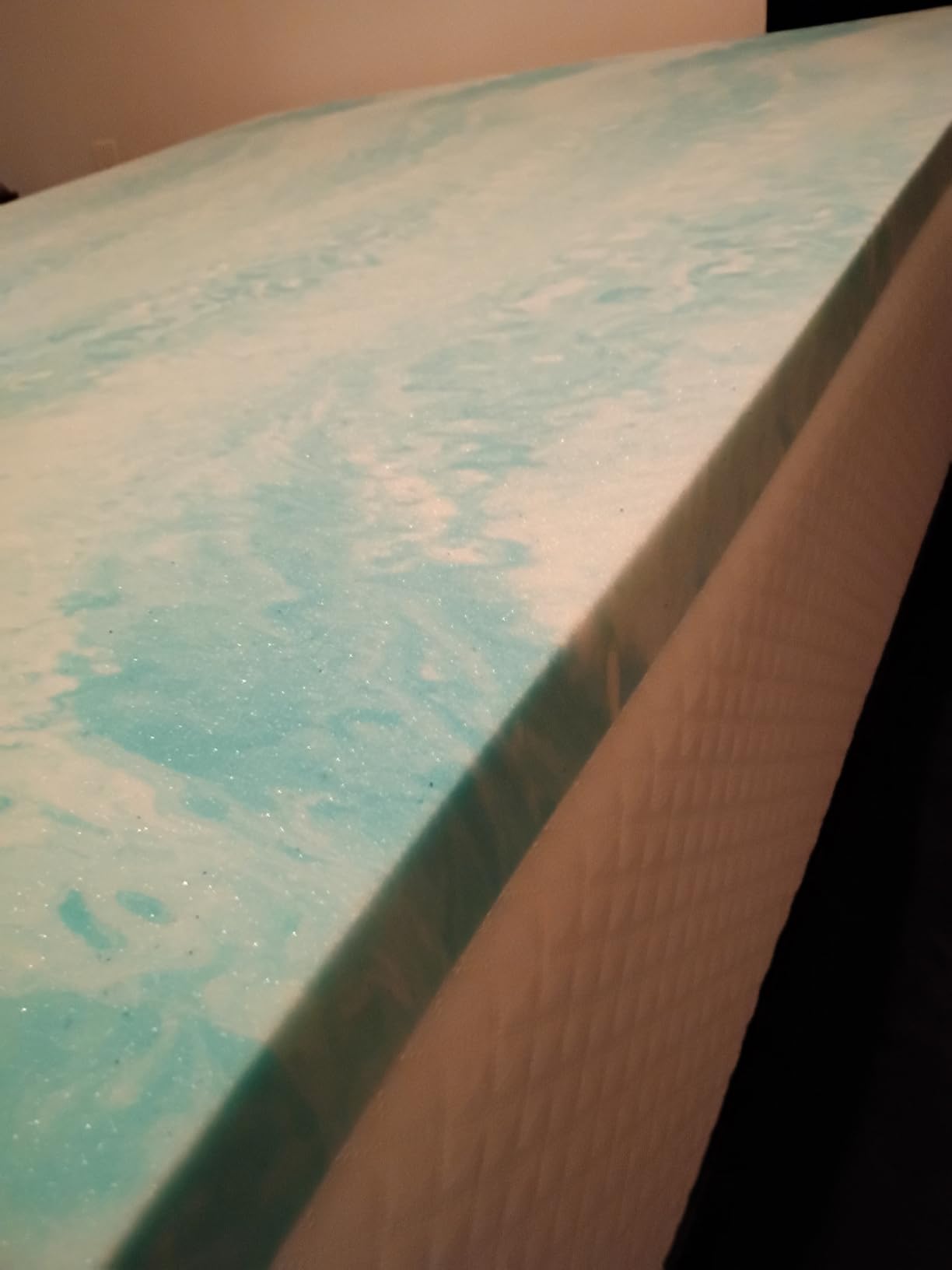 EGO Topper 3 Inch Queen Memory Foam Mattress Topper, Gel Foam Mattress Topper for Pressure Relief, Ventilated Design Bed Topper in a Box, CertiPUR-US Certified customer photo 1