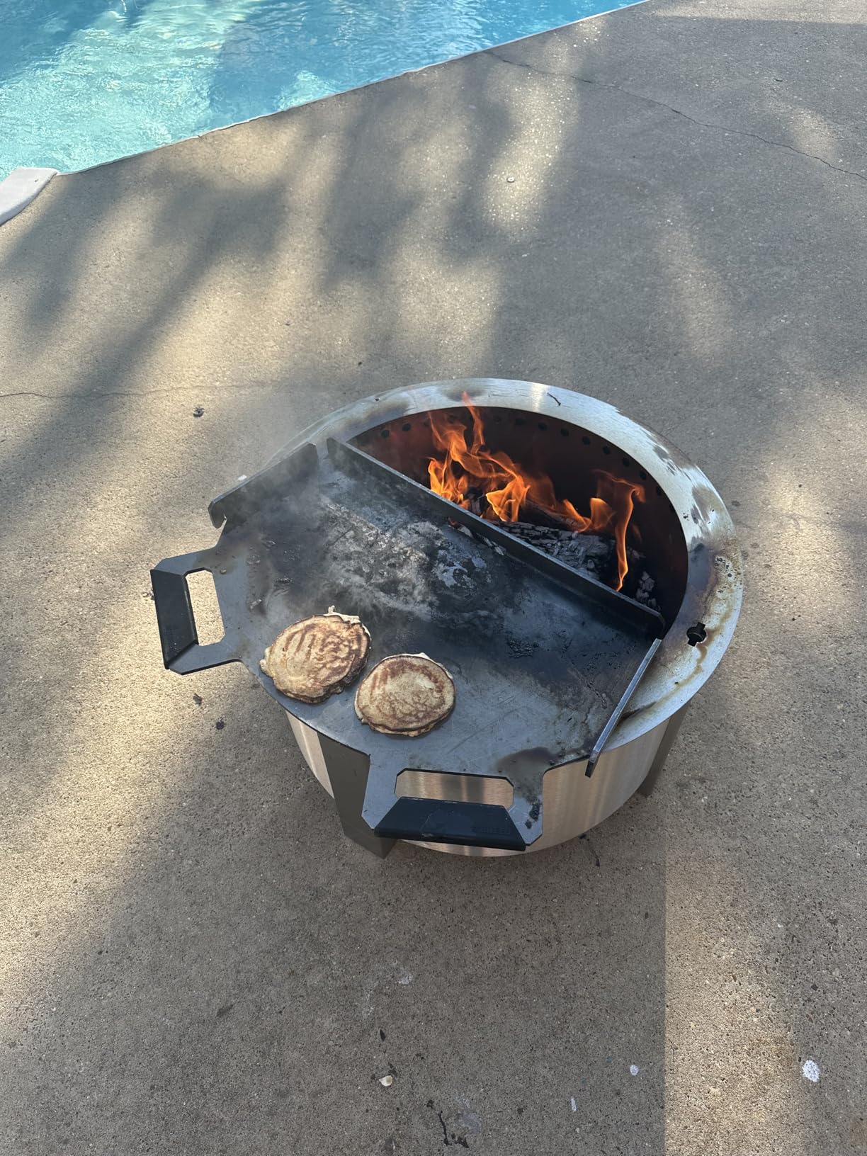 Breeo Smokeless Fire Pit (X Series 24, Corten Steel) | 27.5 inch Smokeless Firepit for Outside | 62 Pounds | Compatible with Wide Range of Breeo Accessories customer photo 1