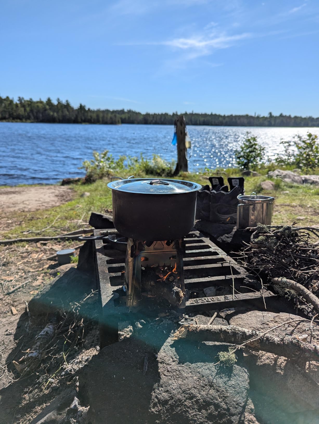 Lightweight Portable Wood Burning Camping Stove Camping Backpacking Stove Folding Wood Stove for Outdoor Hiking Camping Picnic Stove customer photo 2