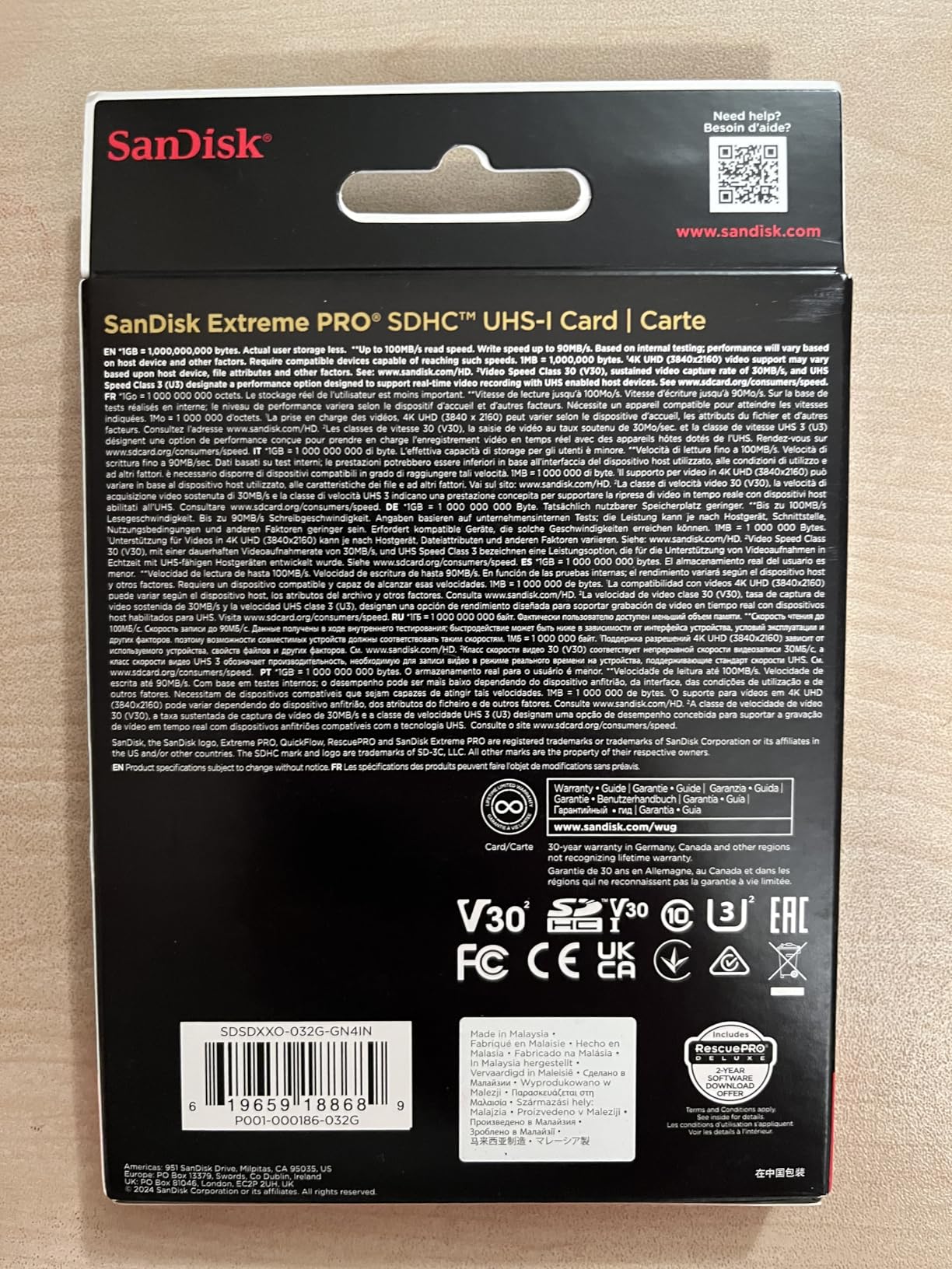 SANDISK 512GB Extreme PRO SDXC UHS-I Memory Card - C10, U3, V30, 4K UHD, SD Card - SDSDXXD-512G-GN4IN customer photo 2