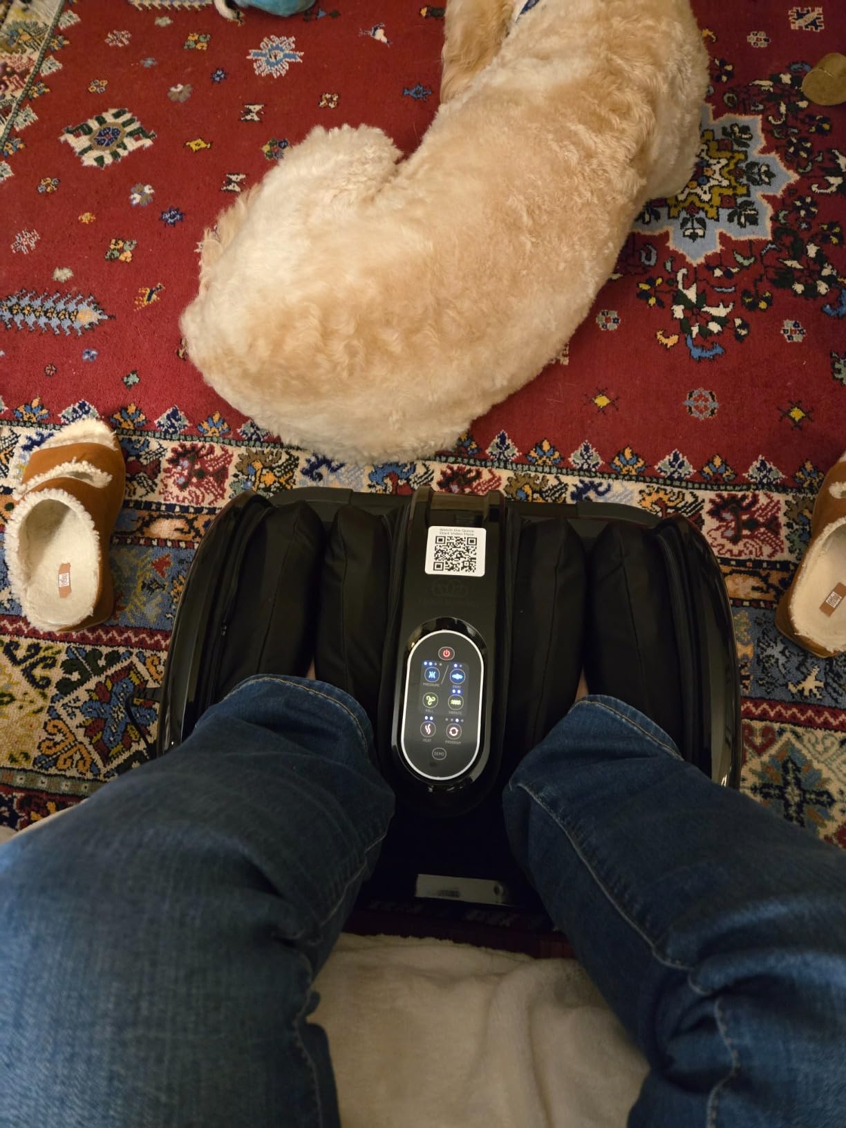 Cloud Massage Shiatsu Foot Massager with Heat, Deep Kneading Therapy for Pain Relief, Circulation, Post-Activity Relaxation - Foot Massager for Plantar Fasciitis, and Arthritis Relief customer photo 1