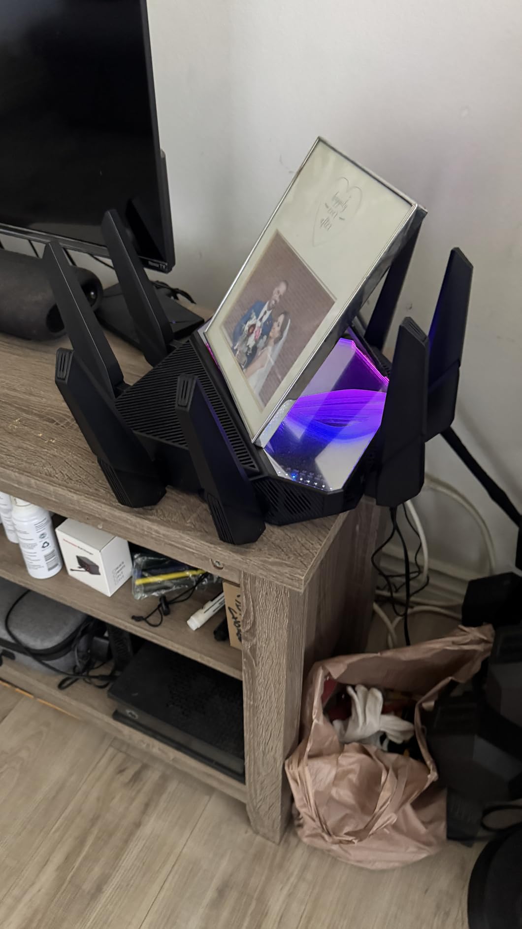 ASUS ROG Rapture WiFi 6E Gaming Router (GT-AXE16000) - Quad-Band, 6 GHz Ready, Dual 10G Ports, 2.5G WAN Port, AiMesh Support, Triple-Level Game Acceleration, Lifetime Internet Security customer photo 2