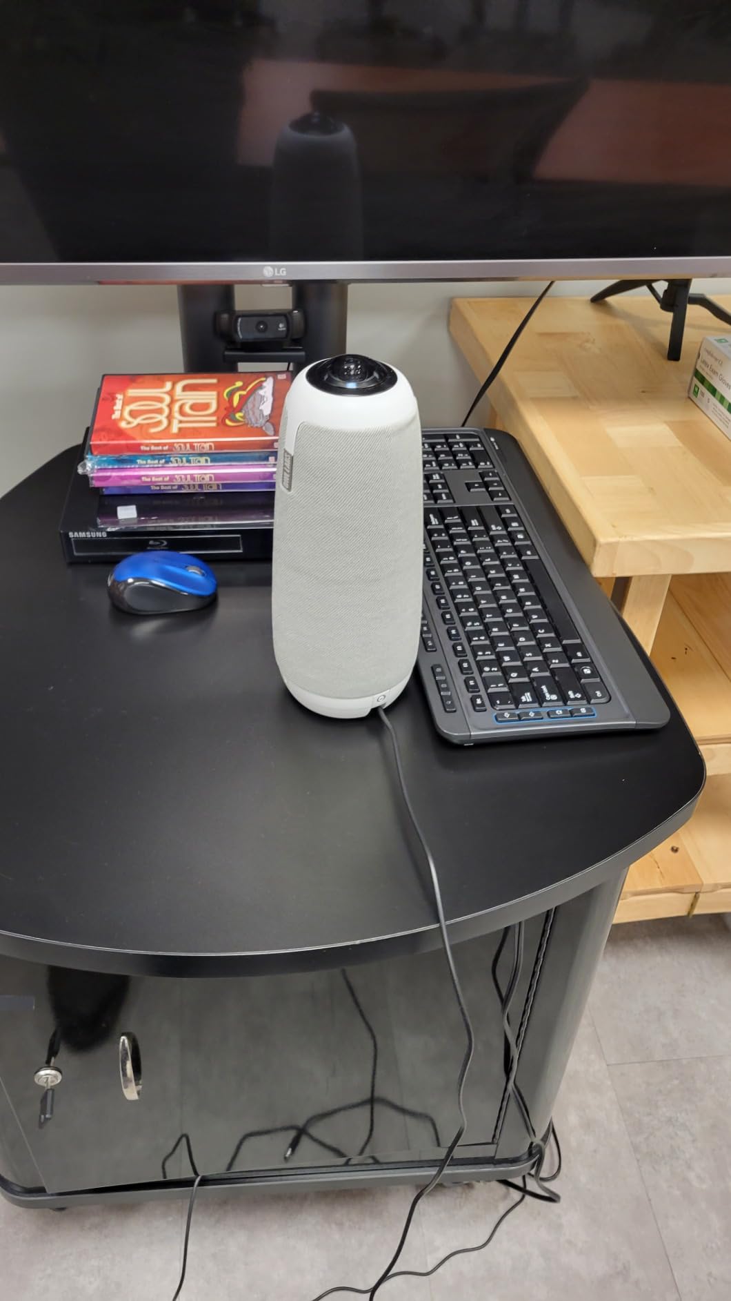 Meeting Owl 3 - 360° 1080p HD Conference Room Camera, AI-Driven Speaker-Tracking, 18-Foot Mic Pickup - Certified for Microsoft Teams - Works with Zoom, Google Meet - Plug & Play Setup customer photo 1