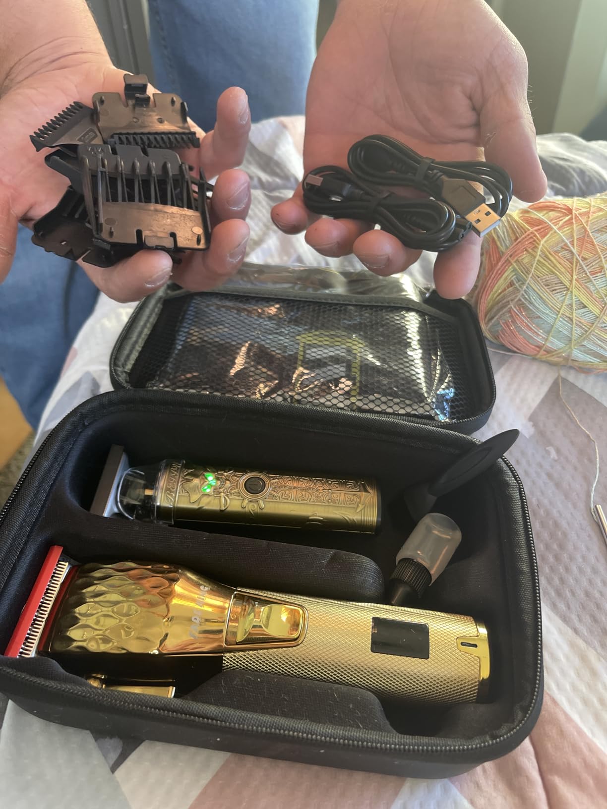 FADEKING Professional Hair Clippers for Men, Cordless Barber Clippers & Beard Trimmer Set - Precision Hair Trimmer for Home/Barber Use customer photo 2