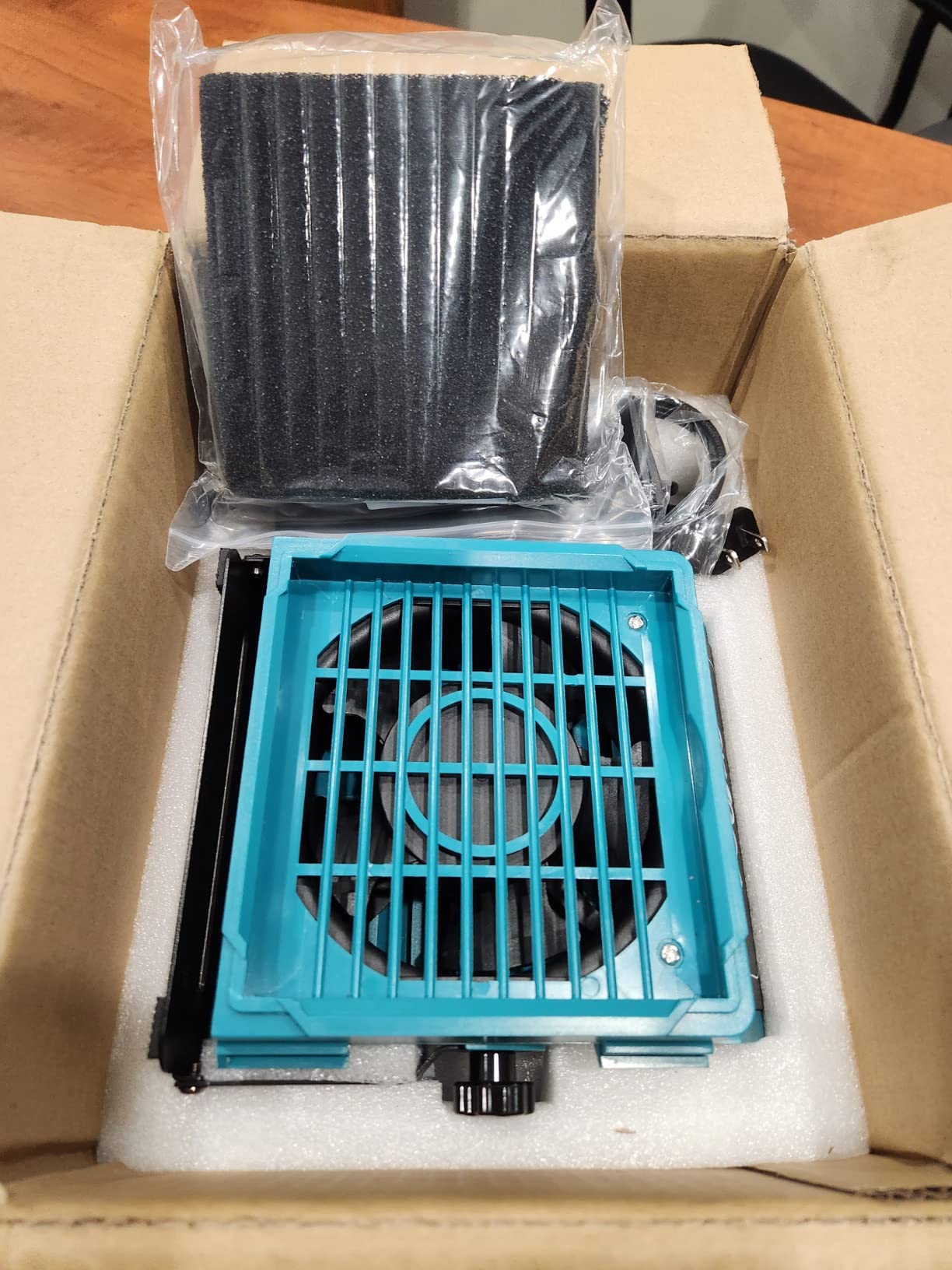 YIHUA 948DQ-I Solder Fume Extractor Fan Solder Smoke Absorber Remover Tiltable Angle with Flexible Helping Hands 8 Extra Fan Filters for Soldering Wood Burning and more customer photo 2