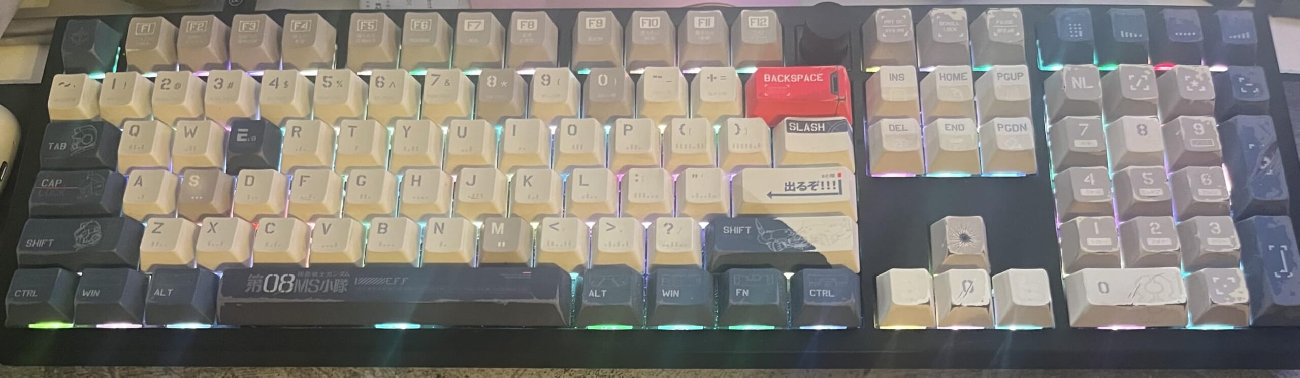 dagaladoo Double Shot PBT keycaps, Gradient Purple caps 75 Percent, 138-keys Cherry Profile Custom keycaps Set for 100% 75% 65% 60% TKL US Layout Mechanical Keyboard customer photo 1