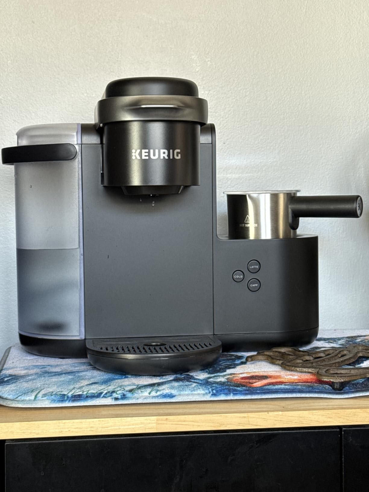 Keurig K-Café SMART Single Serve Coffee Maker with WiFi Compatibility, Latte and Cappuccino Machine with Built-In Frother, 6 Brew Sizes, Black customer photo 1