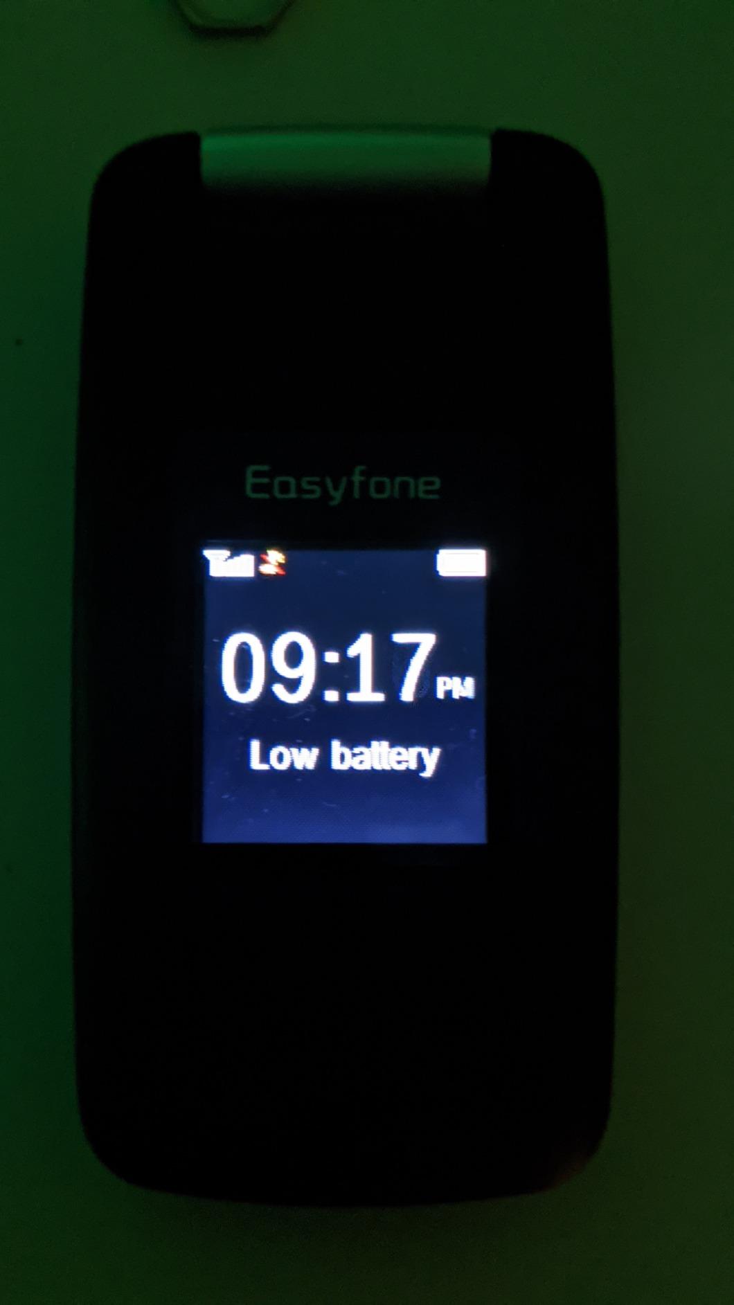 Easyfone T300 4G Easy-to-Use Flip Cell Phone, Big Buttons, Clear & Loud Sound, Hearing aid Compatible, SOS Button, SIM Card Included, Big Battery with an Easy Charging Dock (Black) customer photo 1